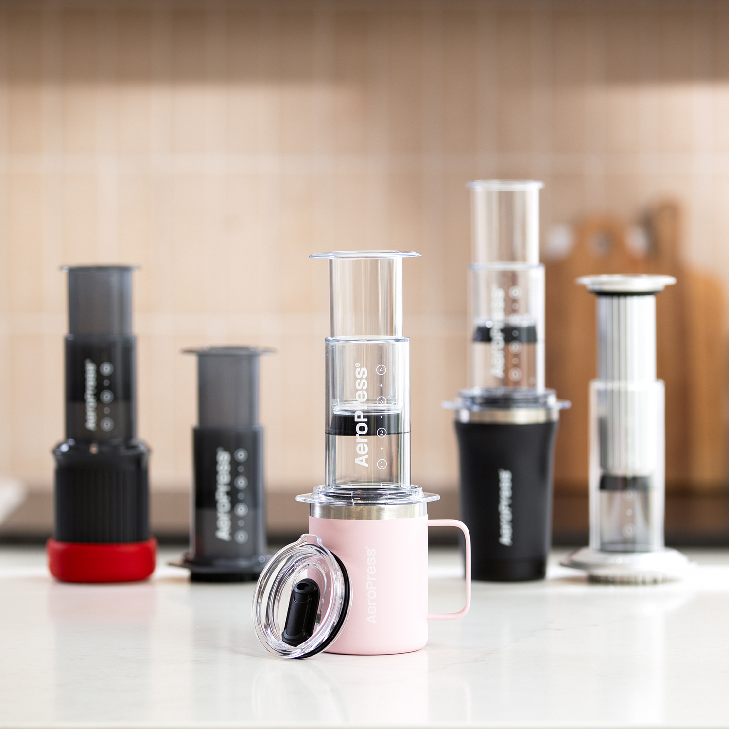 AeroPress - Travel Coffee Mug Pink 350ml
