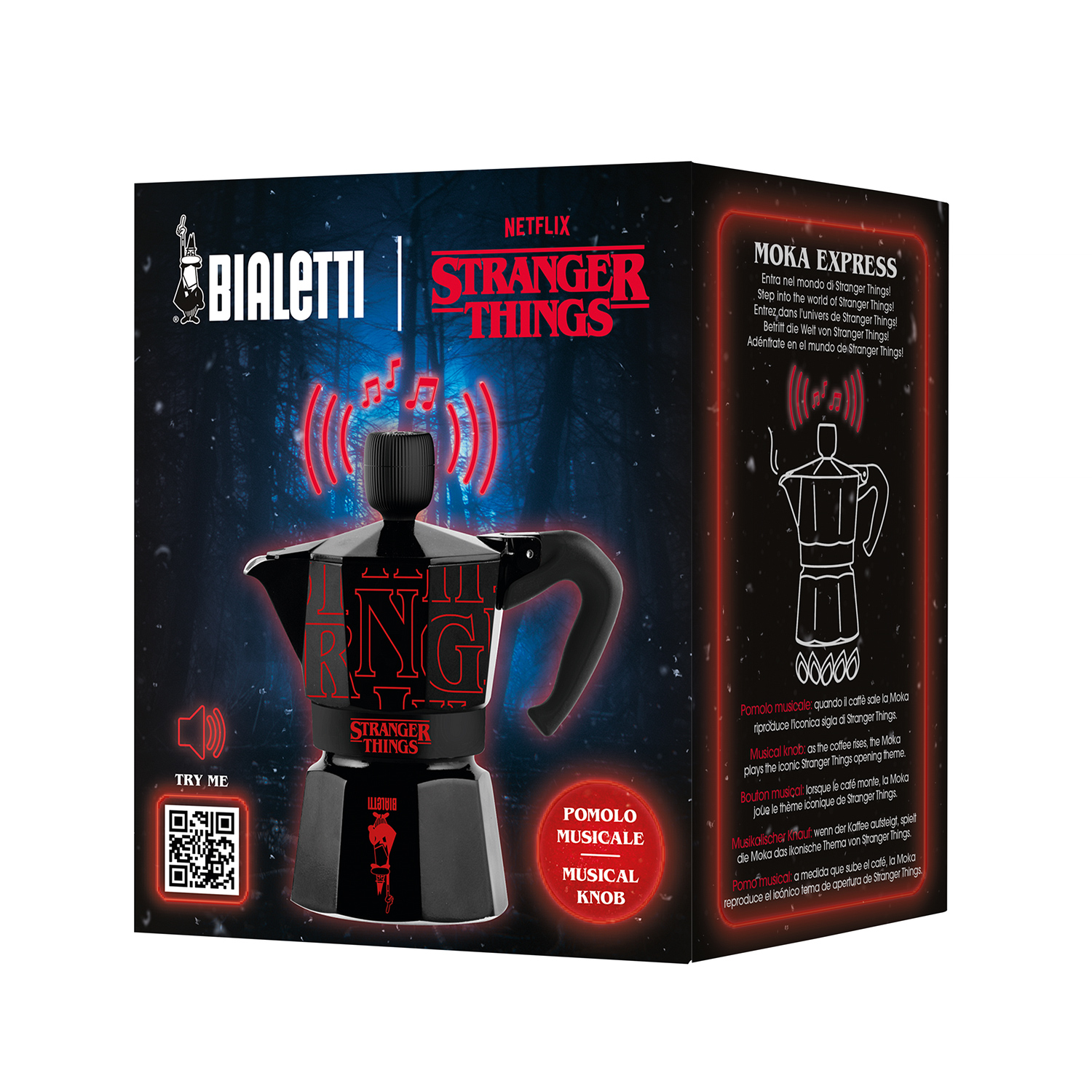 Bialetti - kawiarka Moka Express Sound Stranger Things 3tz