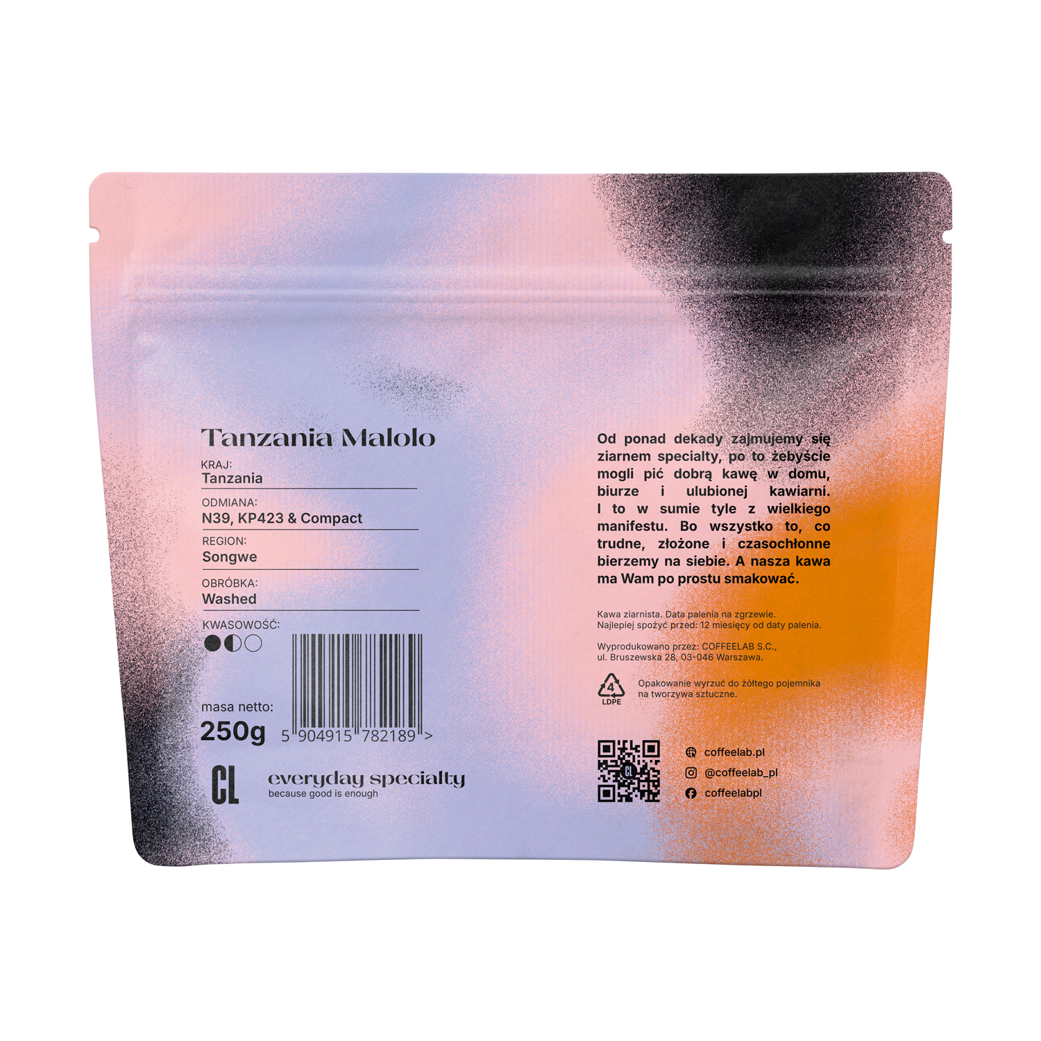 ESPRESSO OF THE MONTH: COFFEELAB - Tanzania Malolo Washed Espresso 250 g