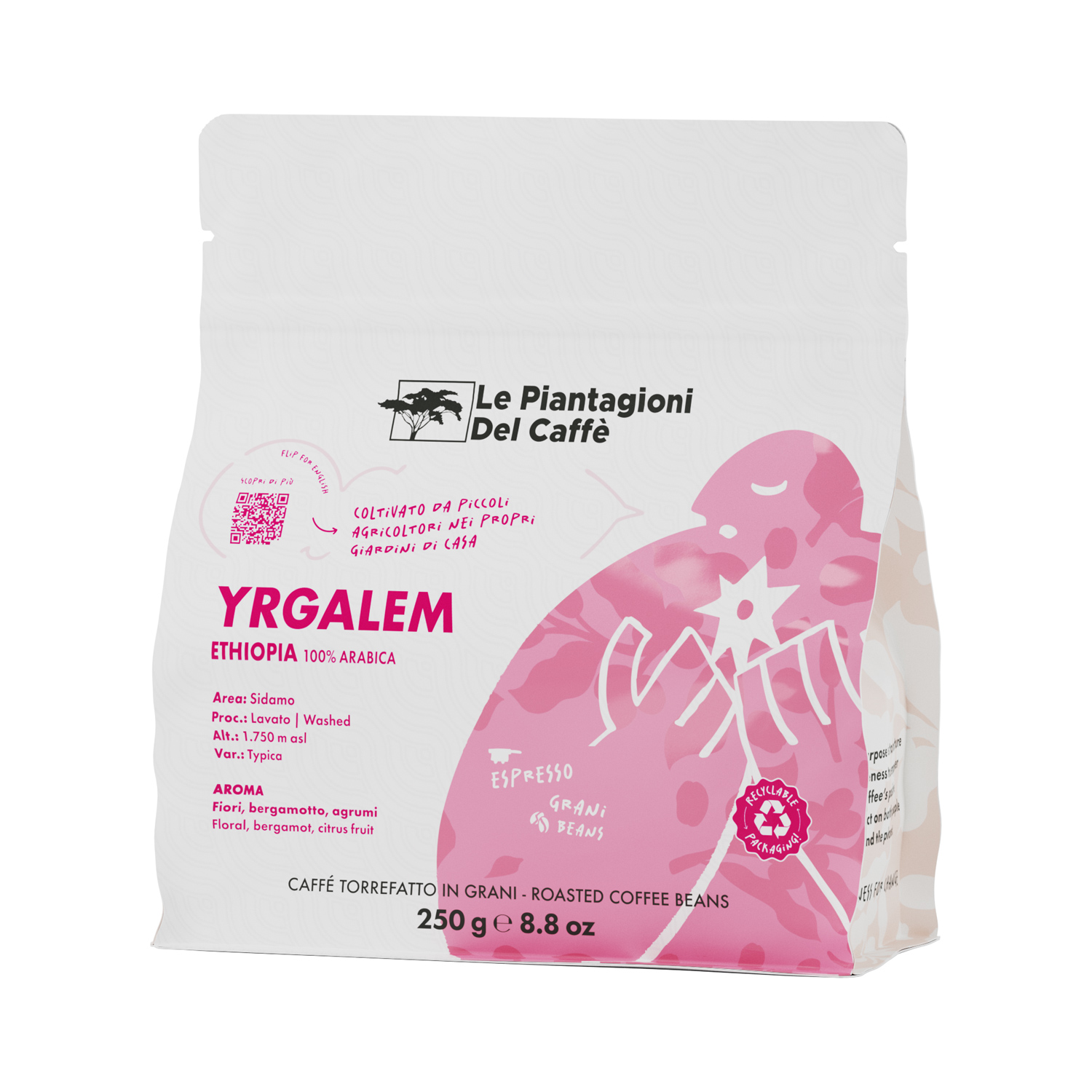 Le Piantagioni del Caffe - kawa mielona Etiopia Yrgalem 250 g