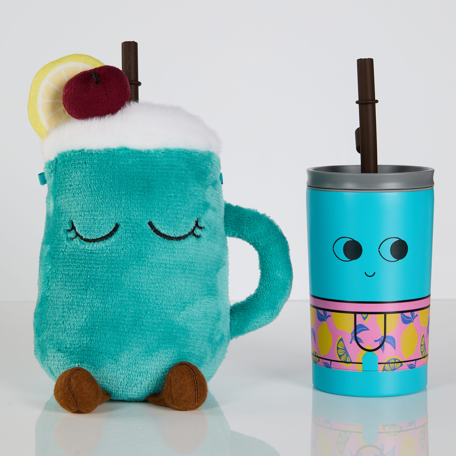 Asobu - Fuzzie Pina - Kubek termiczny z pokrowcem pluszowym 360ml