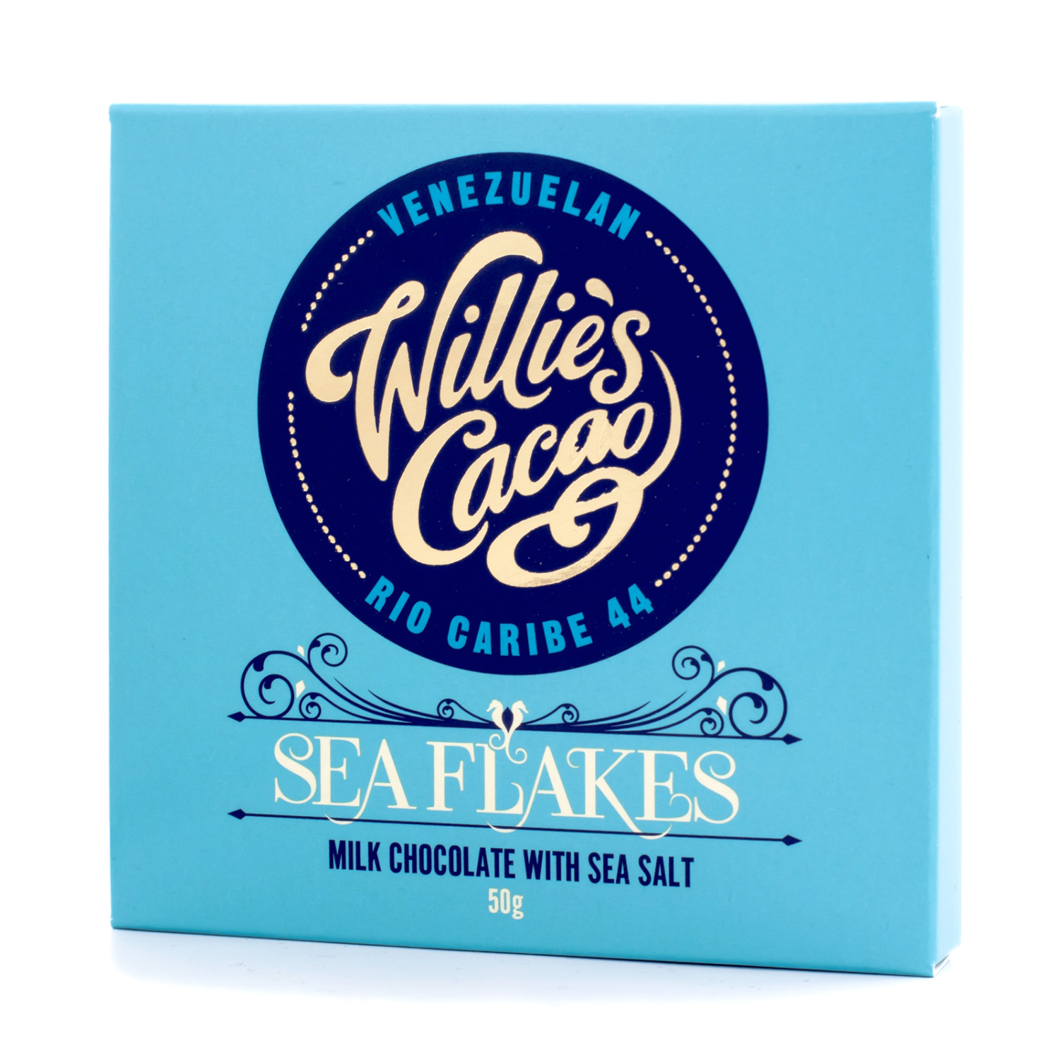 Willie's Cacao - Milk Chocolate with Sea Flakes 50g
