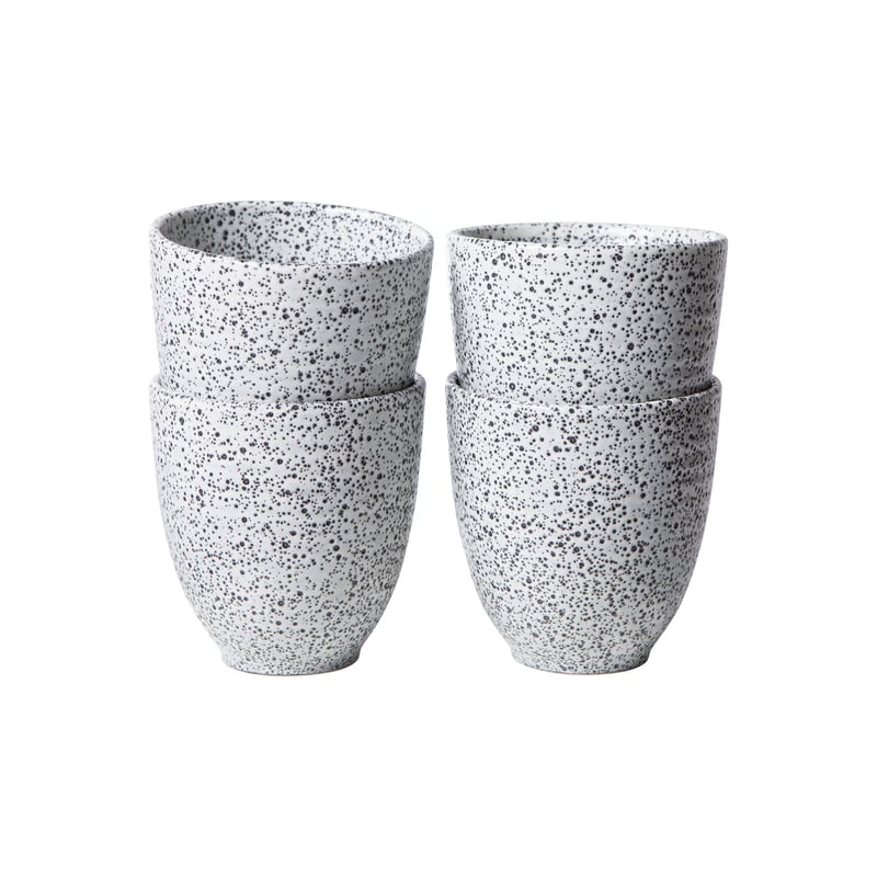 HKliving - Gradient Ceramics Set of 4 Mugs Cream 295ml