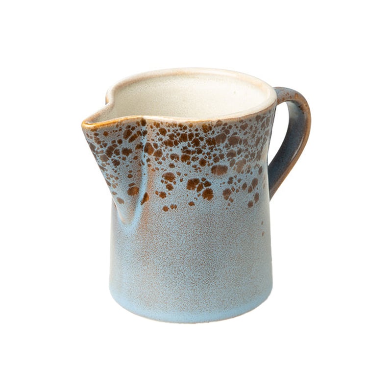 HKliving - 70s Ceramic Milk Jug & Sugar Pot Berry / Peat