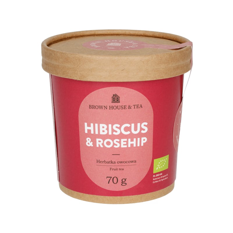Brown House & Tea - Hibiscus & Rosehip - Loose Tea 70g