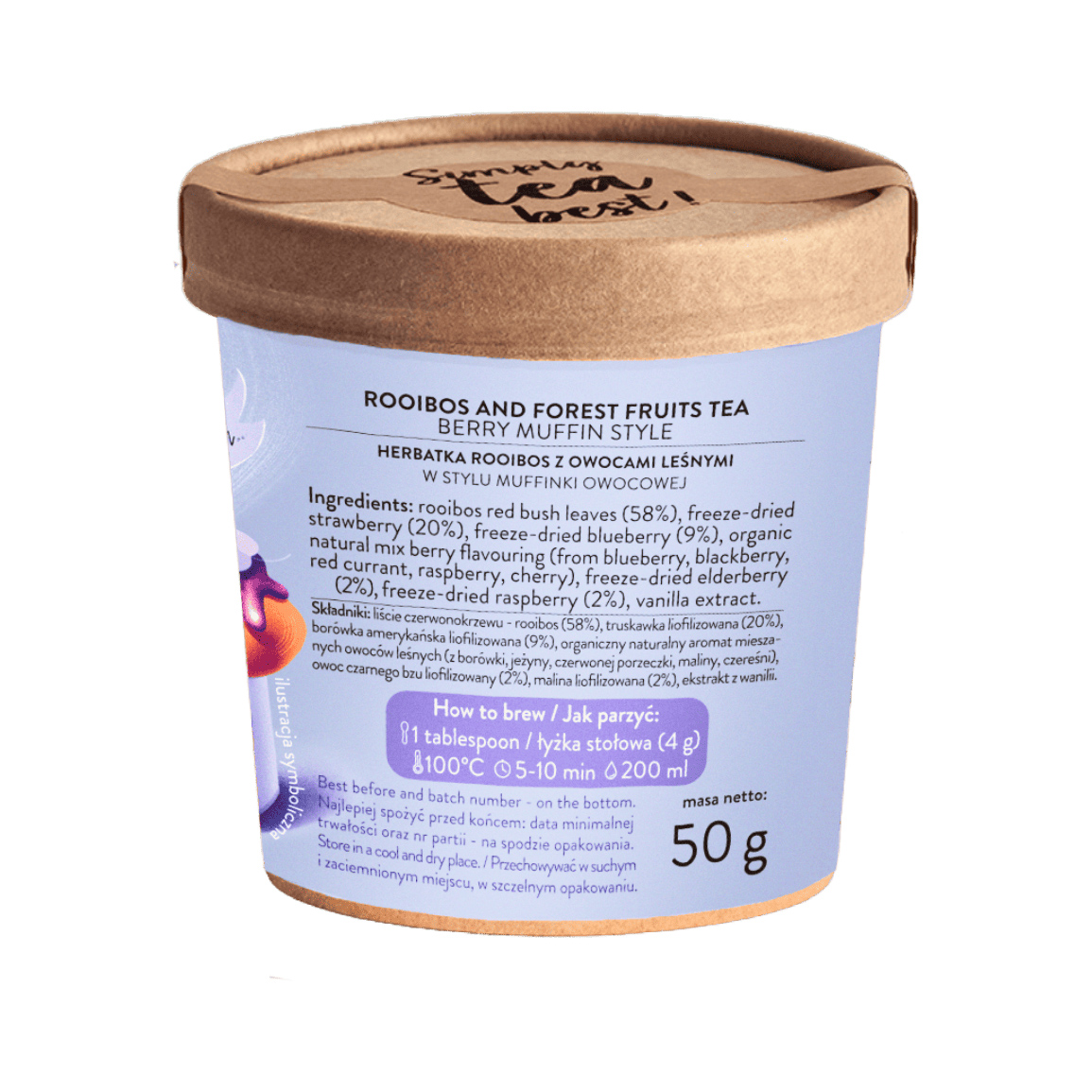 Brown House & Tea - Berry Muffin - Herbata sypana 50g
