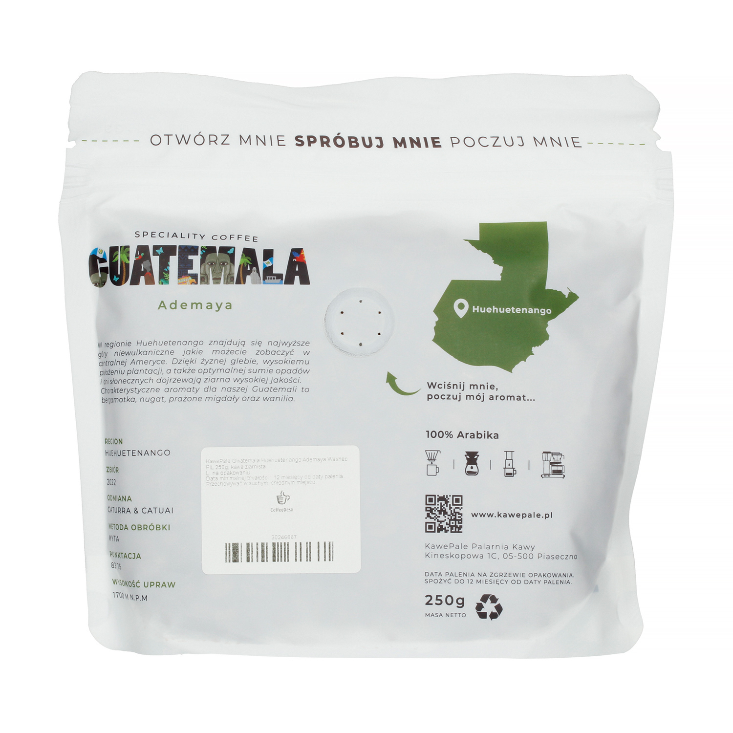 KawePale - Gwatemala Ademaya Washed Filter 250g