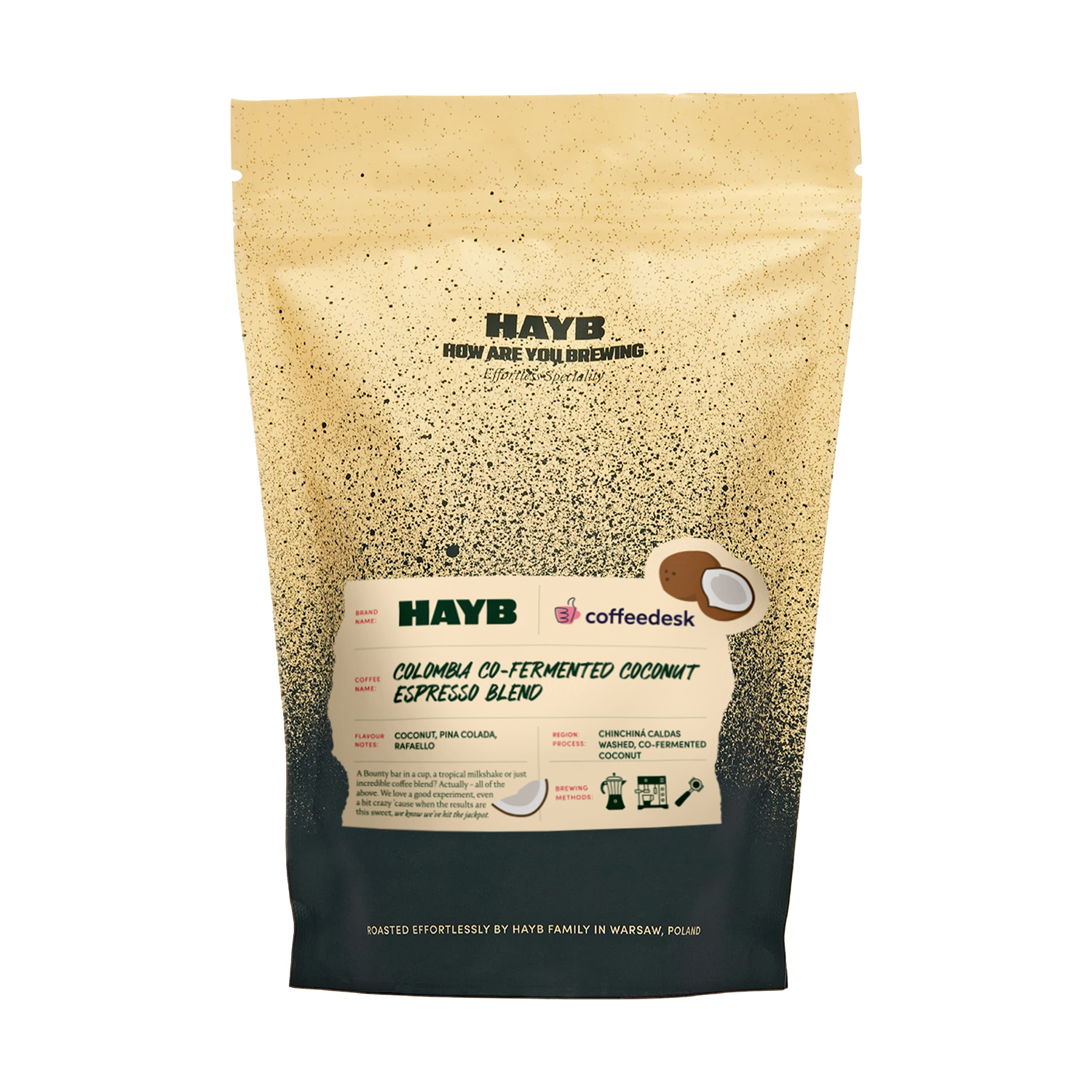 HAYB - Colombia Co-Fermented Coconut Blend Espresso 250 g