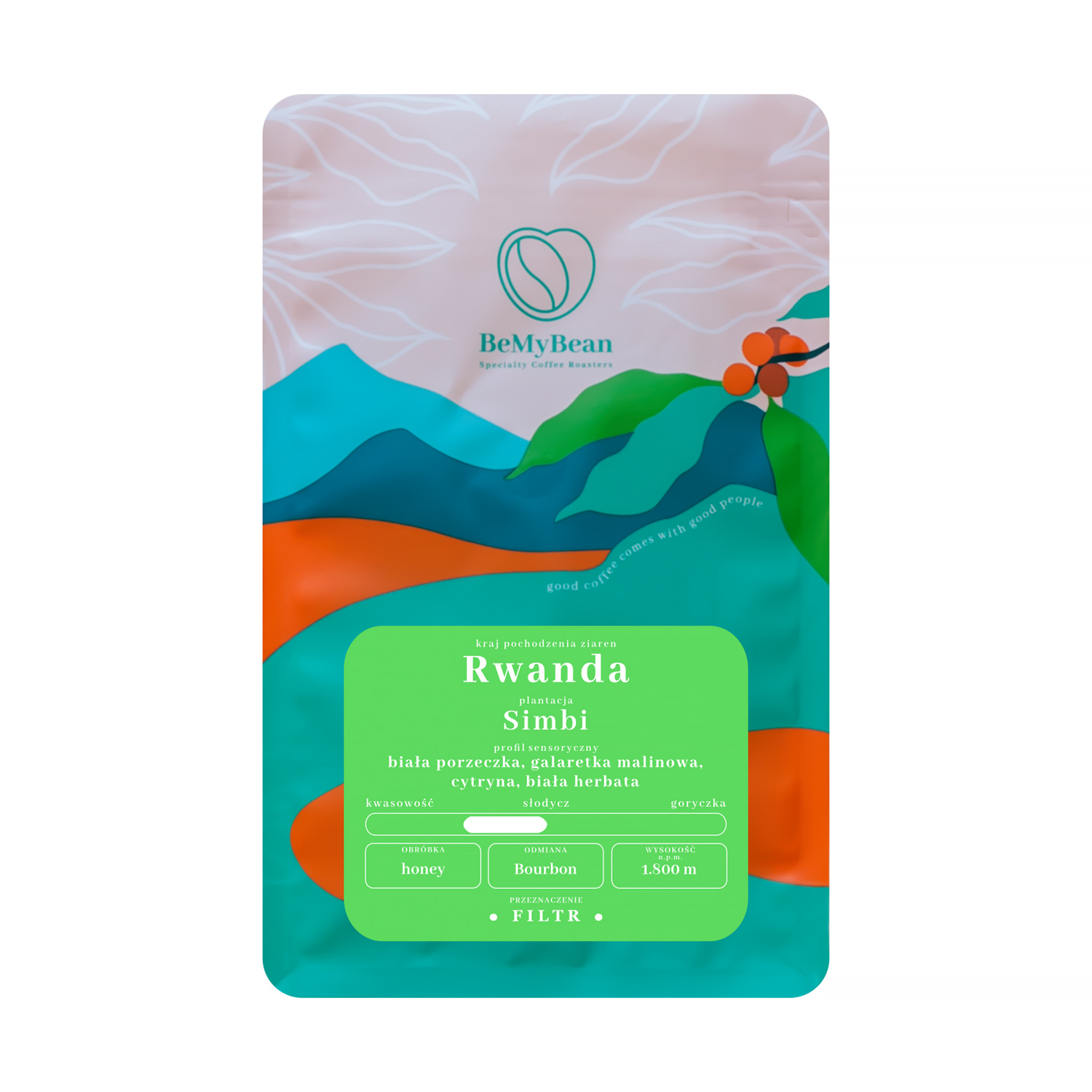 BeMyBean - Rwanda Simbi Honey Filter 250 g