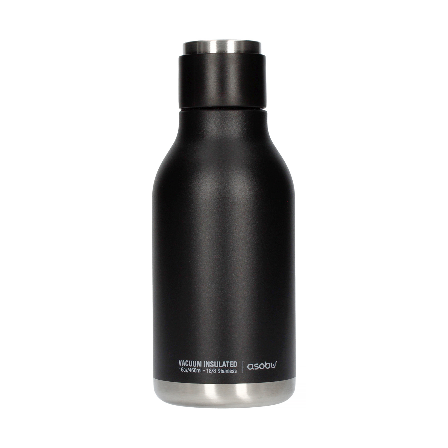 Asobu - Urban Water Bottle Black - 460ml Travel Bottle