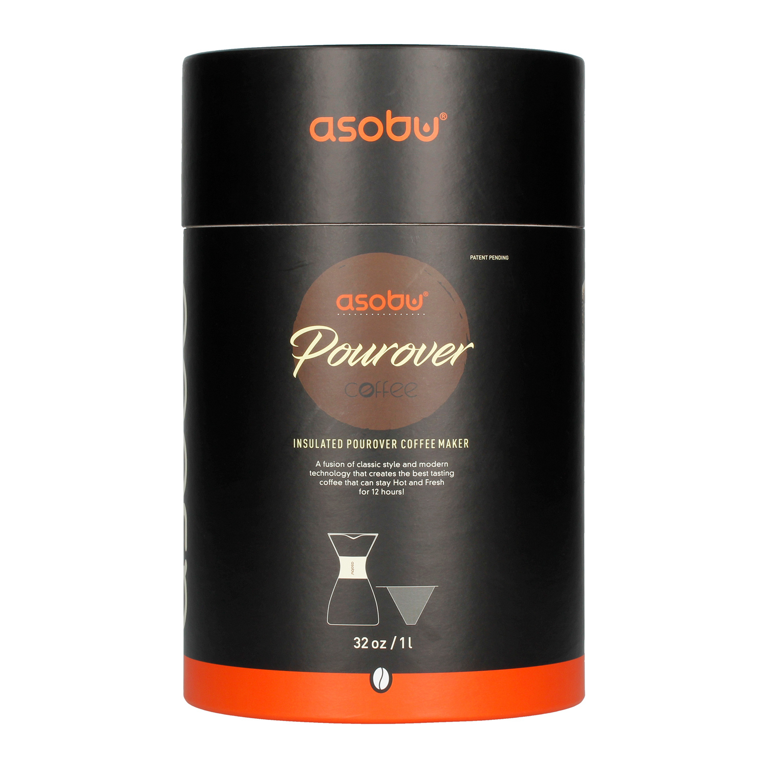 Asobu - Pourover Insulated Coffee Maker - Czarny