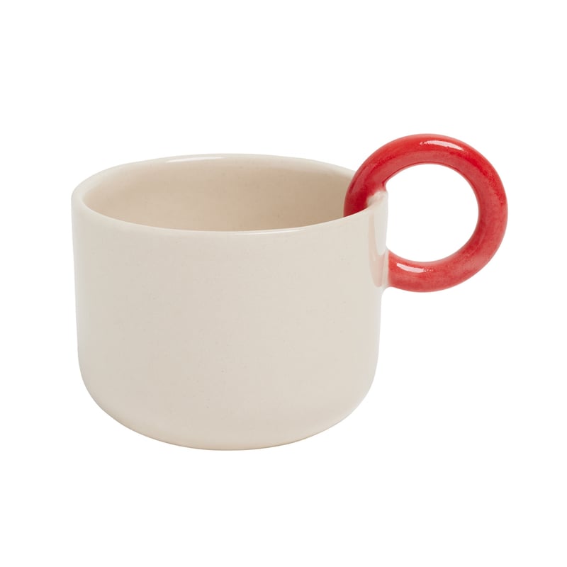 Ceramics 36 - 365 Ceramic Cup 200ml Red Cup Holder