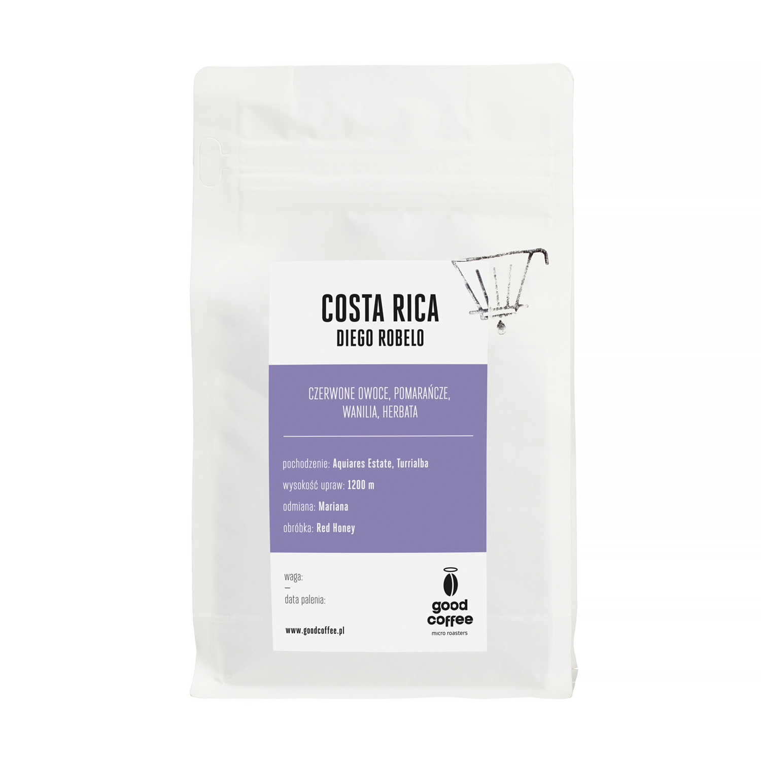 Good Coffee - Costa Rica Kostaryka Diego Robelo Aquiares Mariana Red Honey Filter 250 g