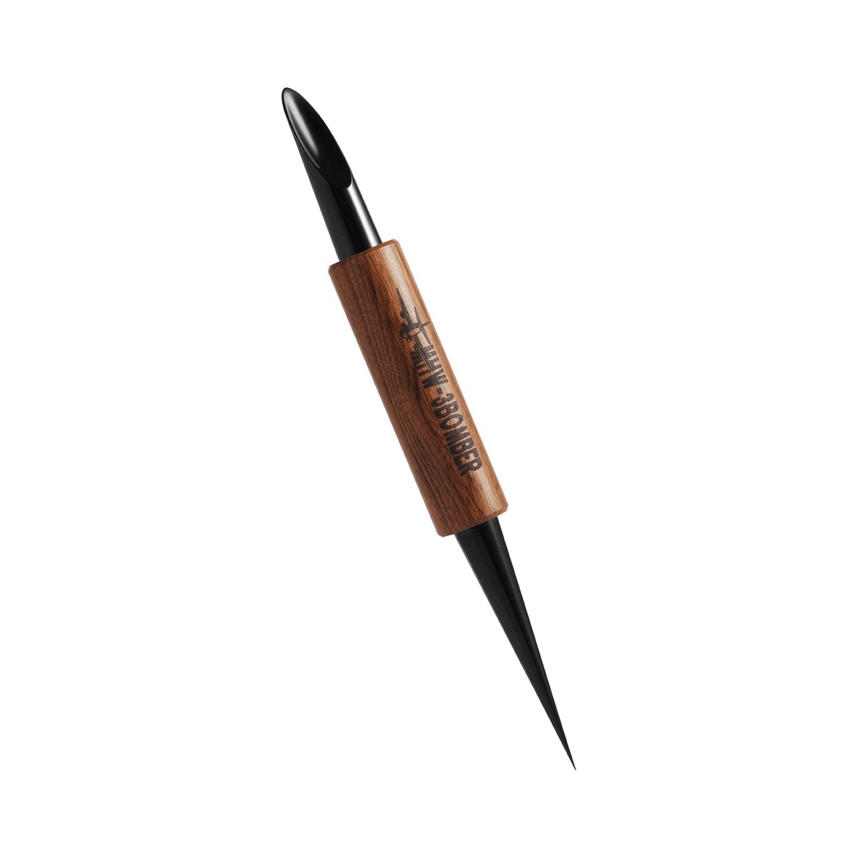 MHW-3BOMBER - Latte Art Stirrer rosewood and steel 150 mm