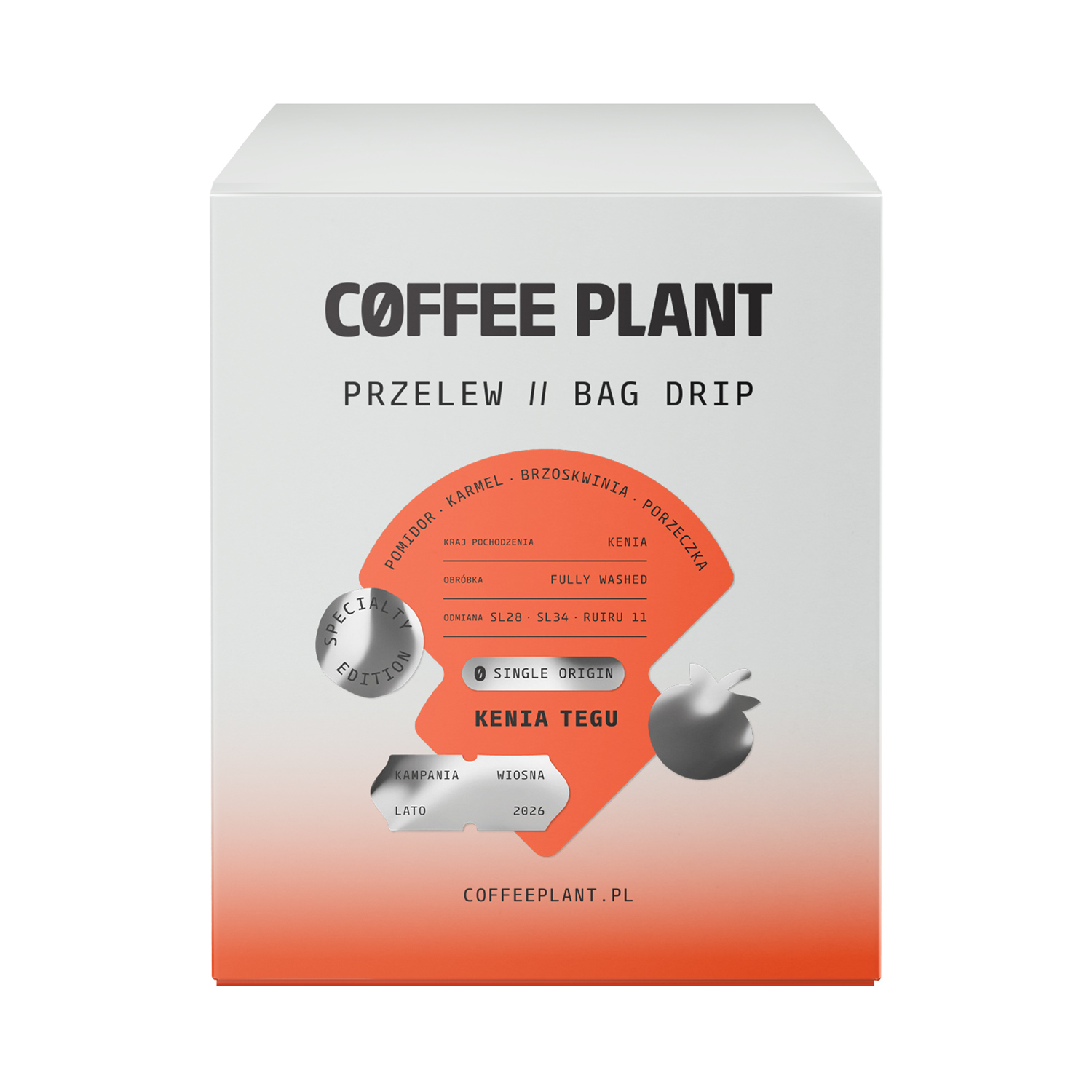 COFFEE PLANT - kawa w saszetlach Kenia Tegu Drip Bag - 10 saszetek 11 g