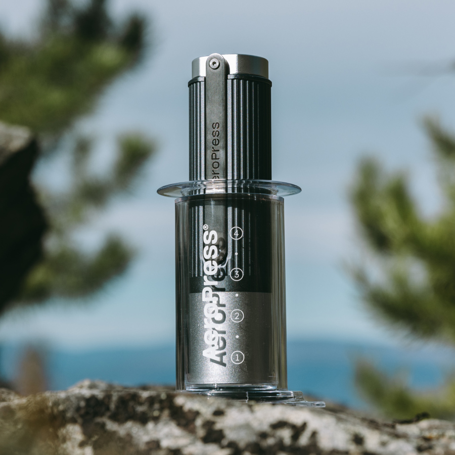 Aeropress - Manual grinder grey