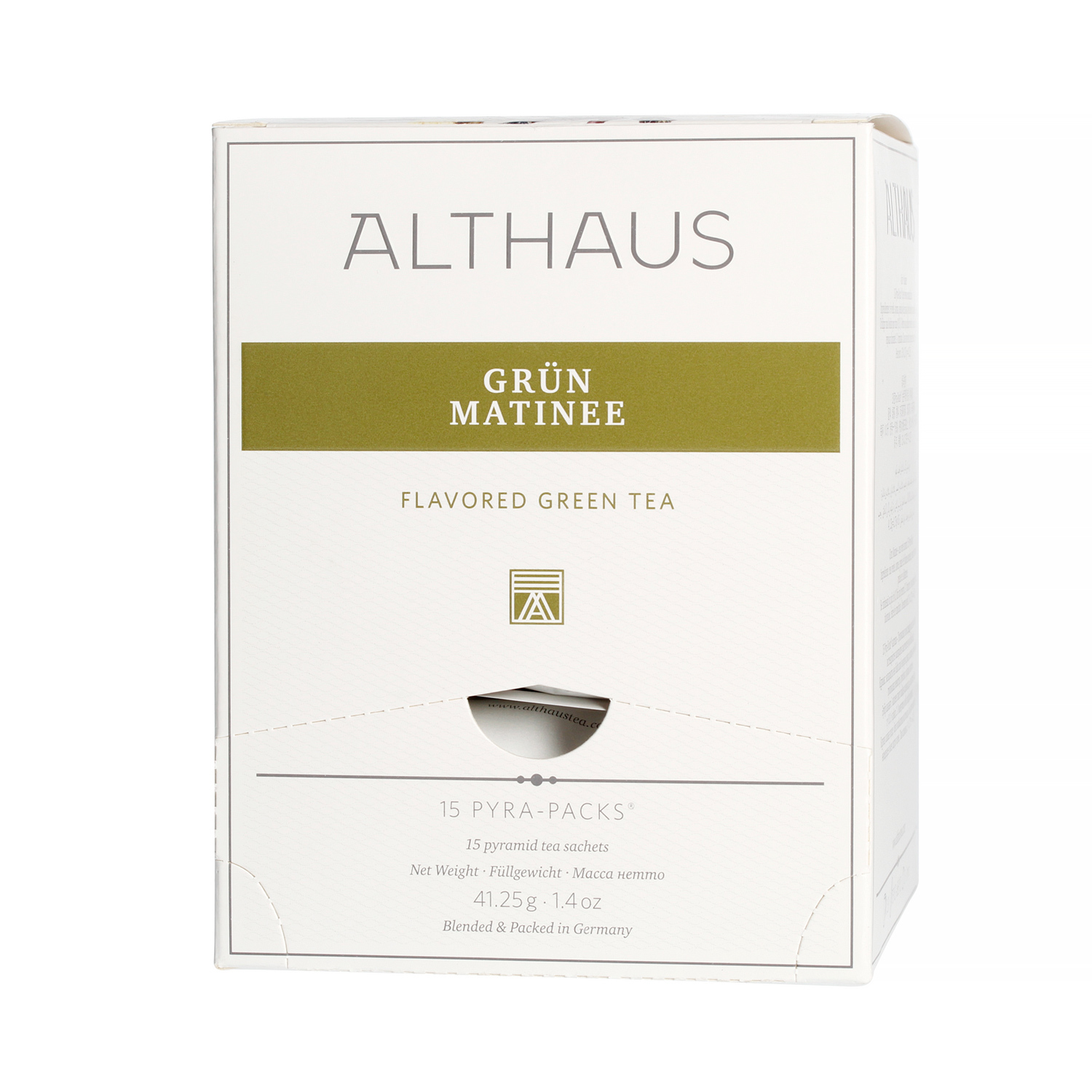 Althaus - Grun Matinee Pyra Pack - 15 Tea Pyramids