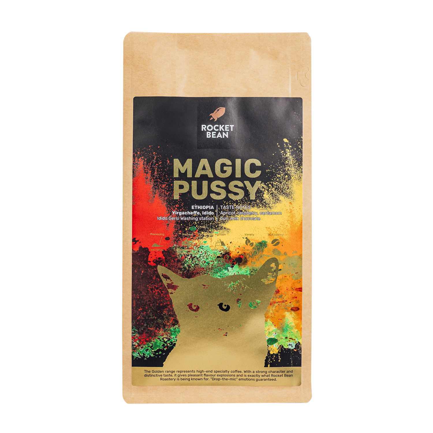 Rocket Bean - MAGIC PUSSY Ethiopia Yirgacheffe Natural Espresso 500g