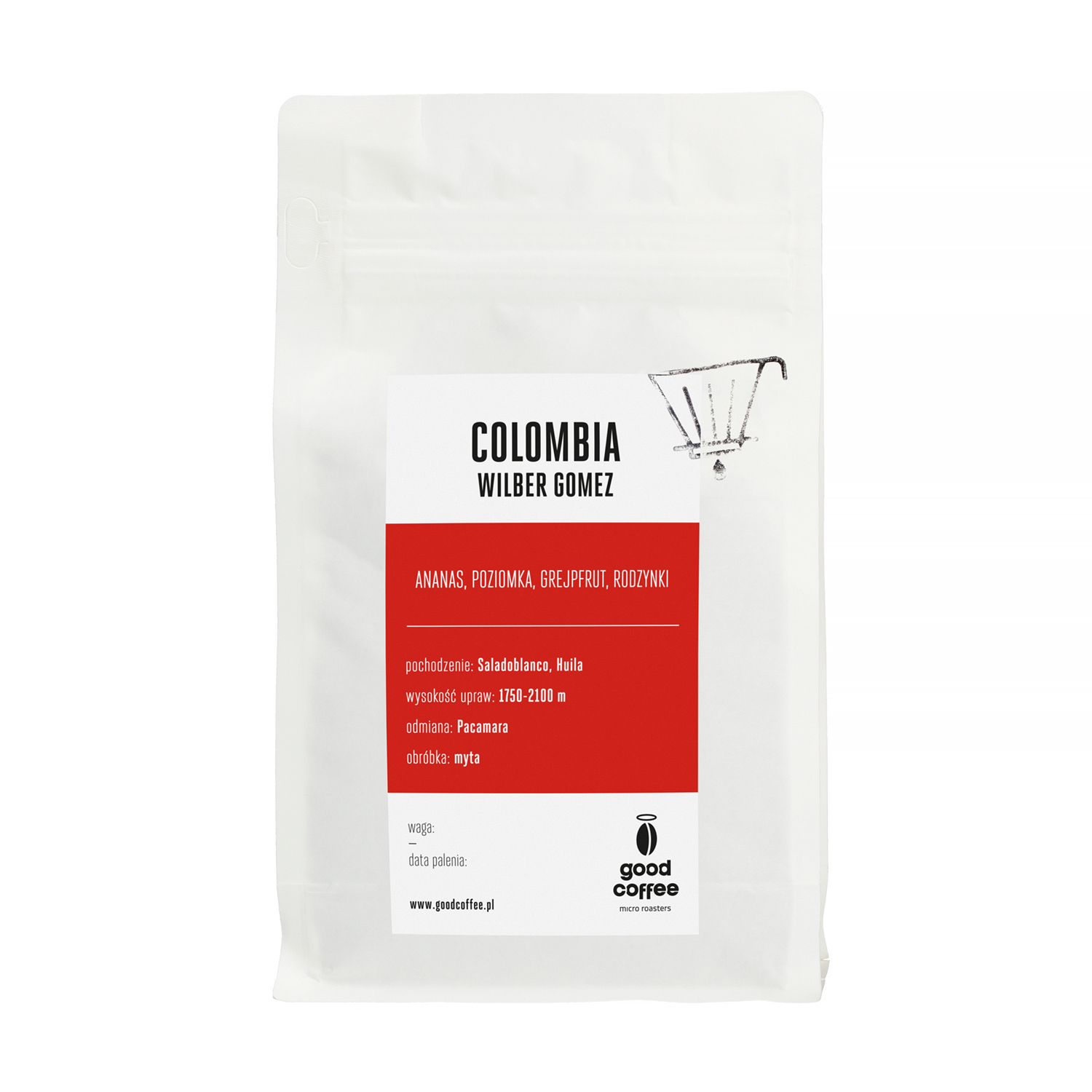 Good Coffee - kawa ziarnista Kolumbia Wilber Gomez Washed Filter 250 g