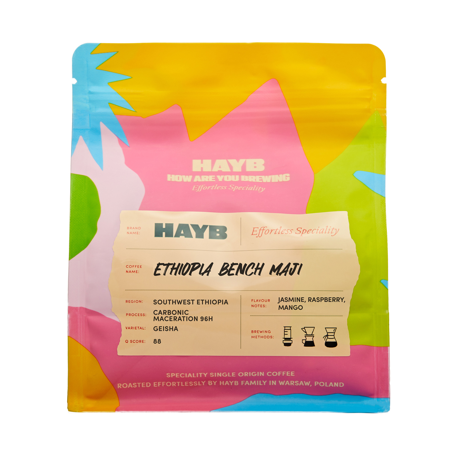 HAYB - kawa ziarnsta Etiopia Bench Maji Carbonic Maceration 96h Filter 250 g