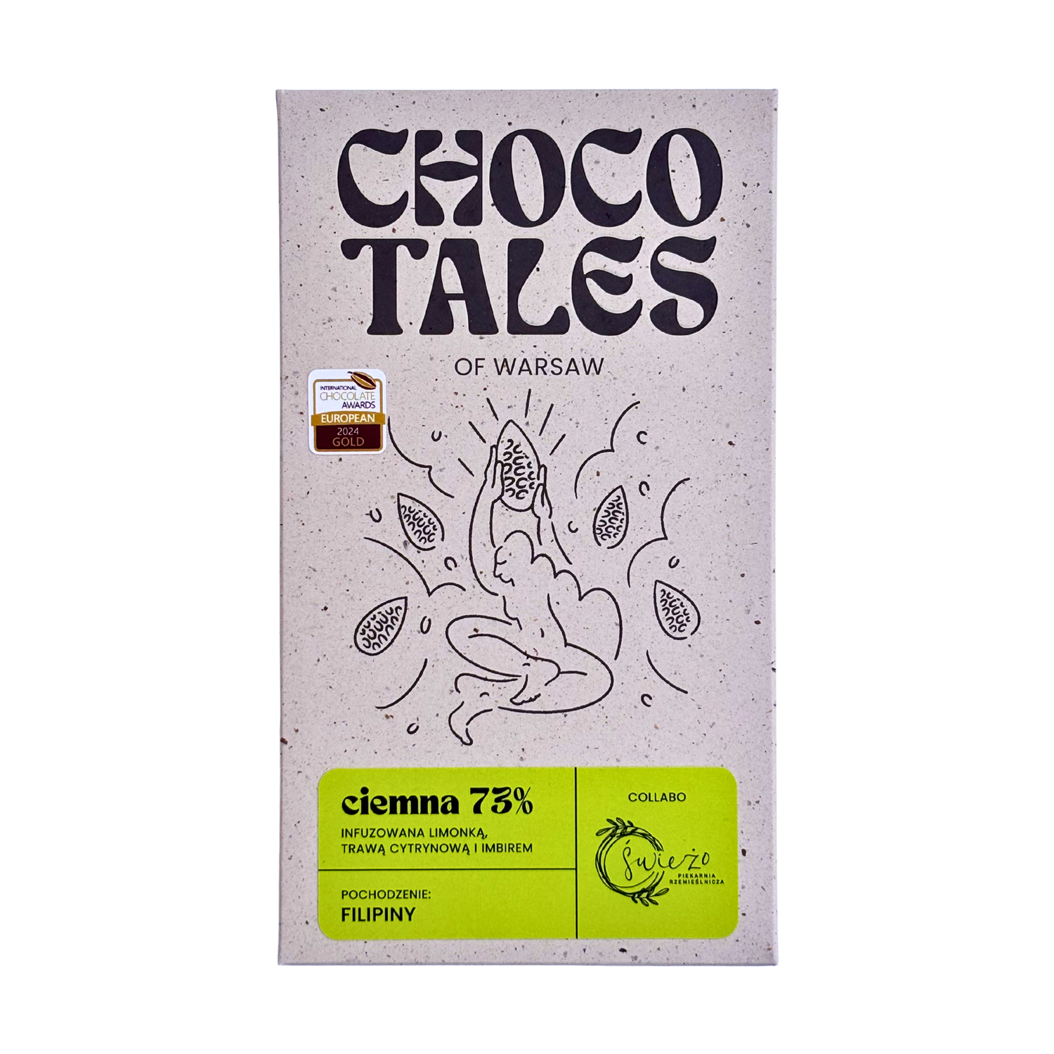 chocoTales of Warsaw - 73% Philippines with lime, lemongrass and ginger 70 g