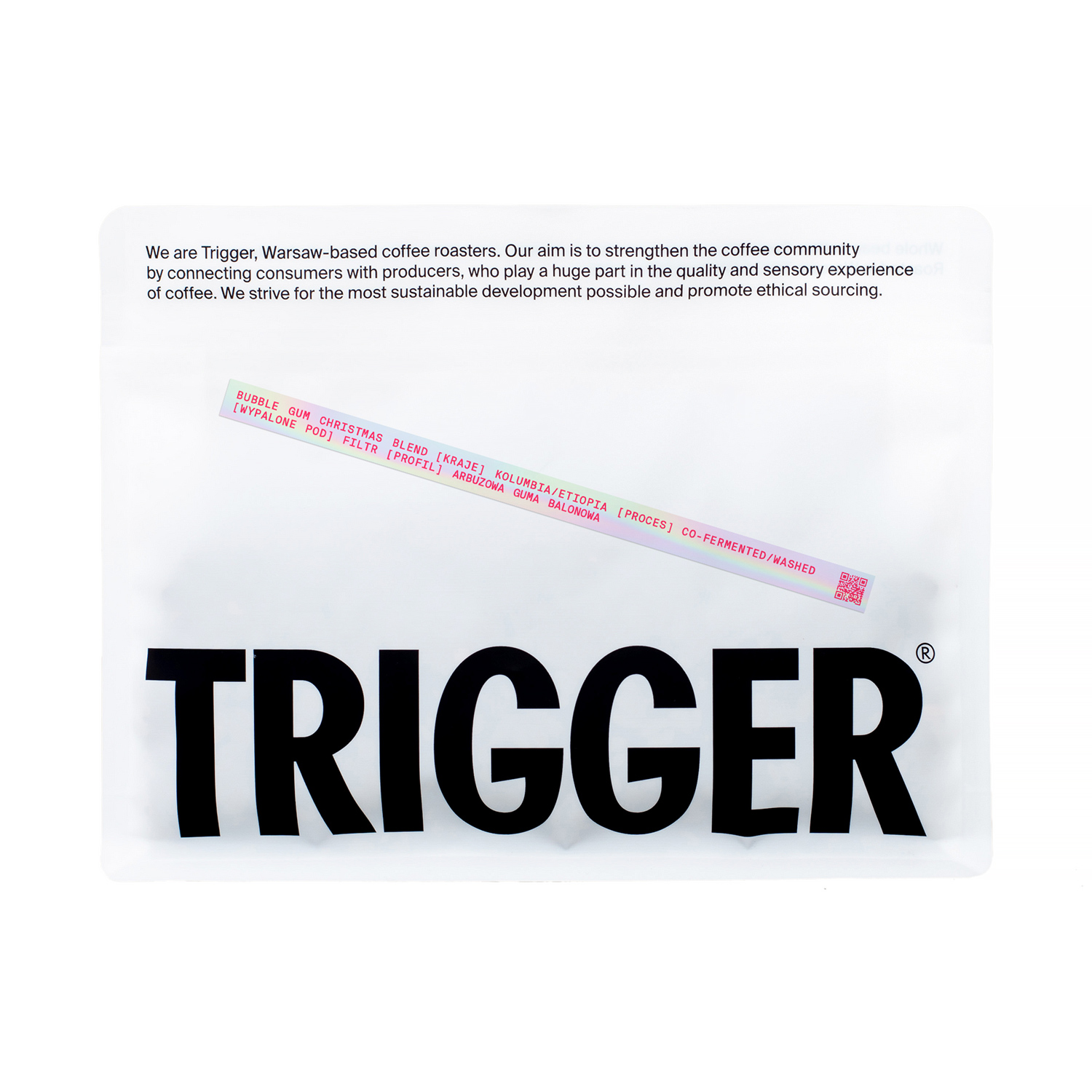Trigger - kawa ziarnista Bubble Gum Christmas Blend Filter 250 g