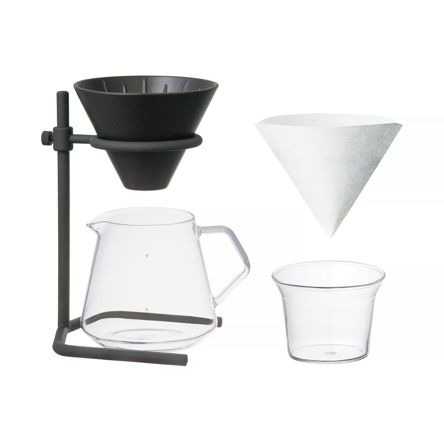 KINTO - SCS-S04 - Dripper ceramiczny 4 filiżanki + stacja + serwer 700ml + miarka + filtry