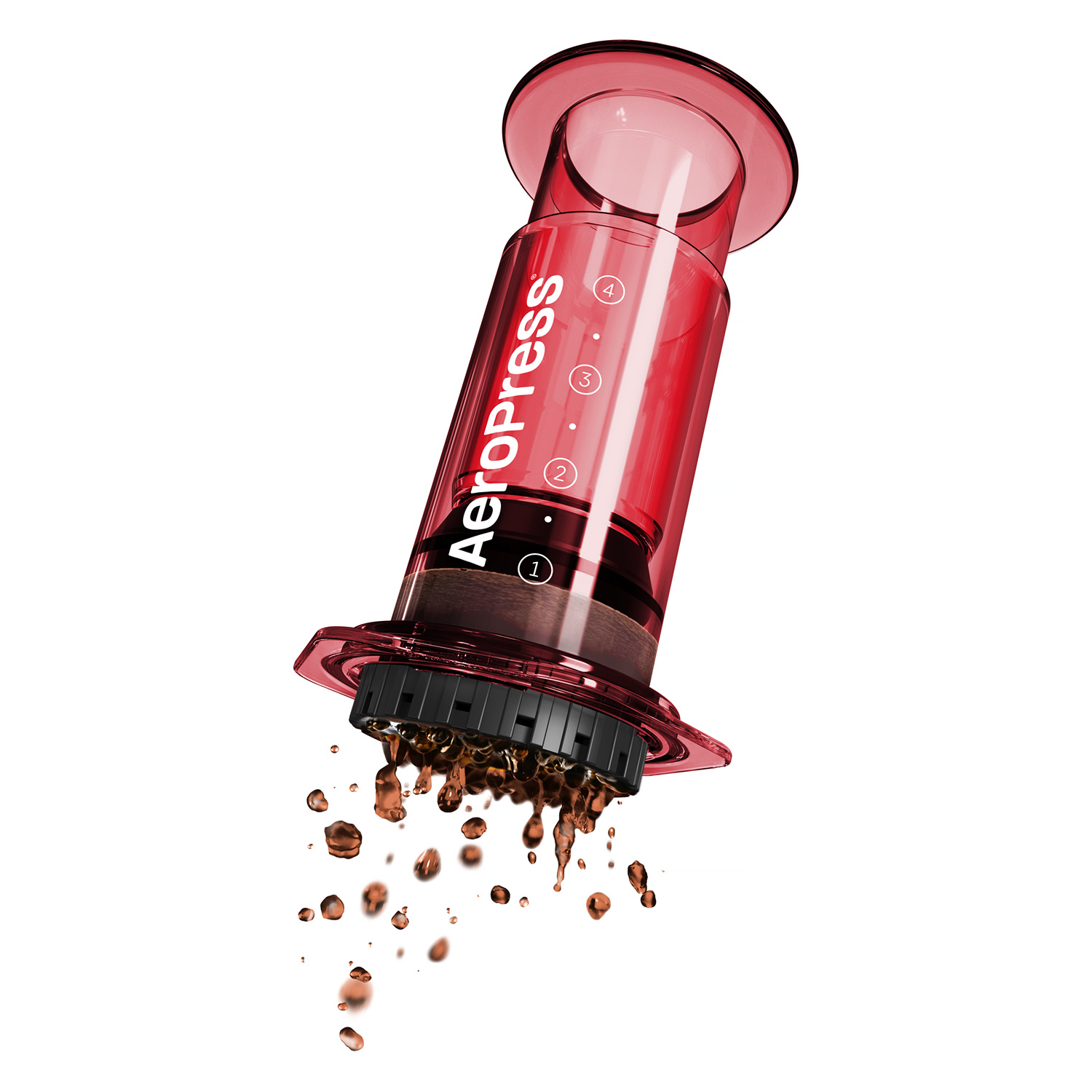 AeroPress - Clear Red Coffee Maker