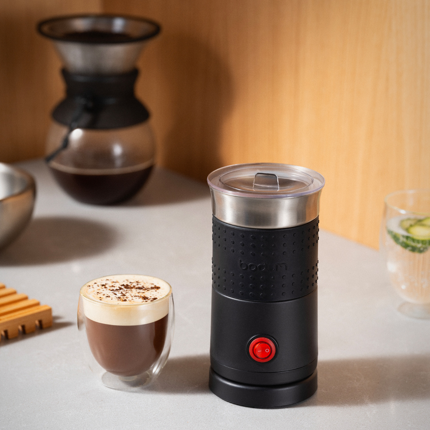 Bodum - Spieniacz do mleka elektryczny Bistro Black 