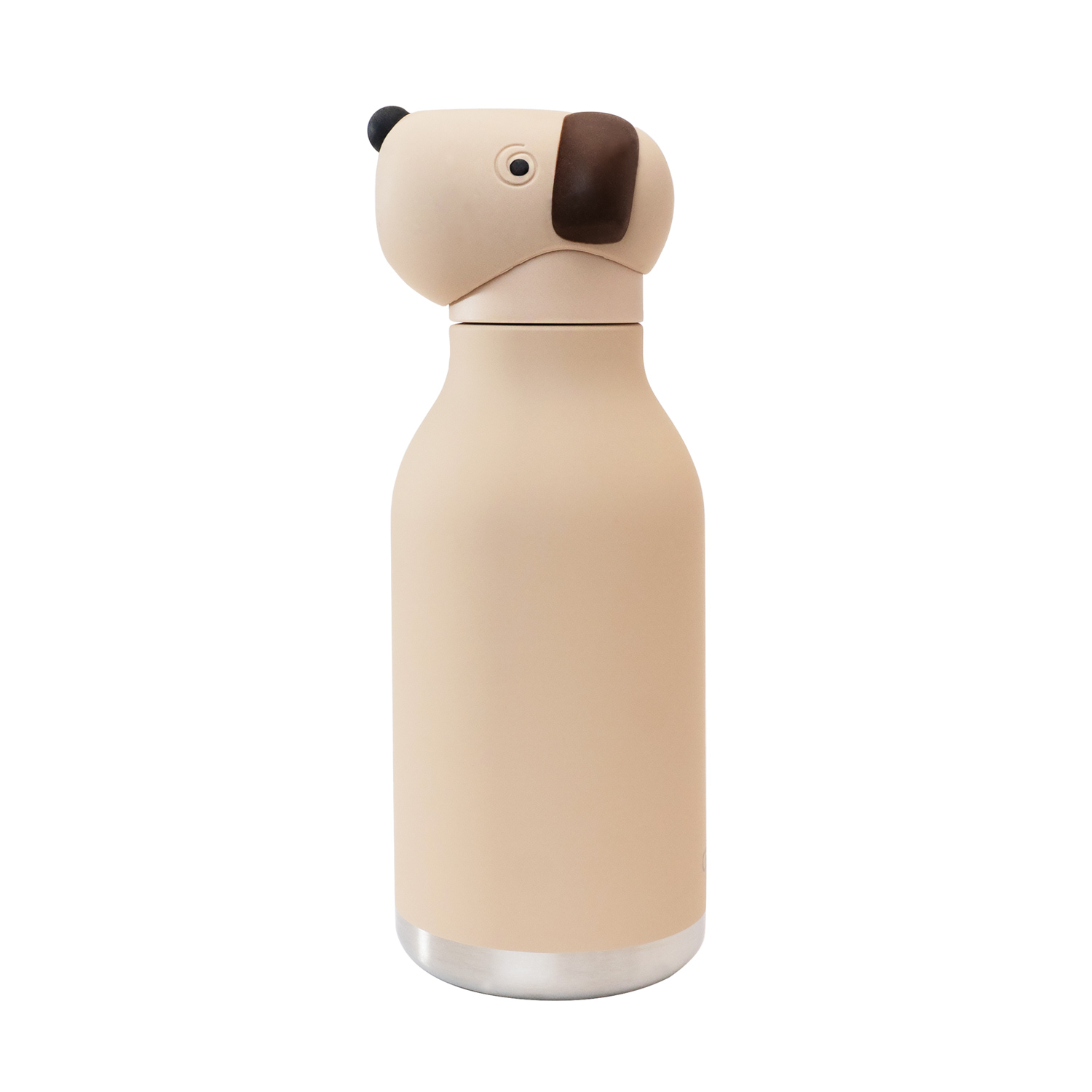 Asobu - Bestie Brązowy Pies - Butelka termiczna ze słomką 460 ml