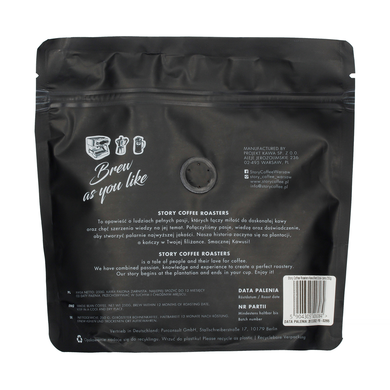 Story Coffee - Dolce Espresso Blend 250g (outlet)