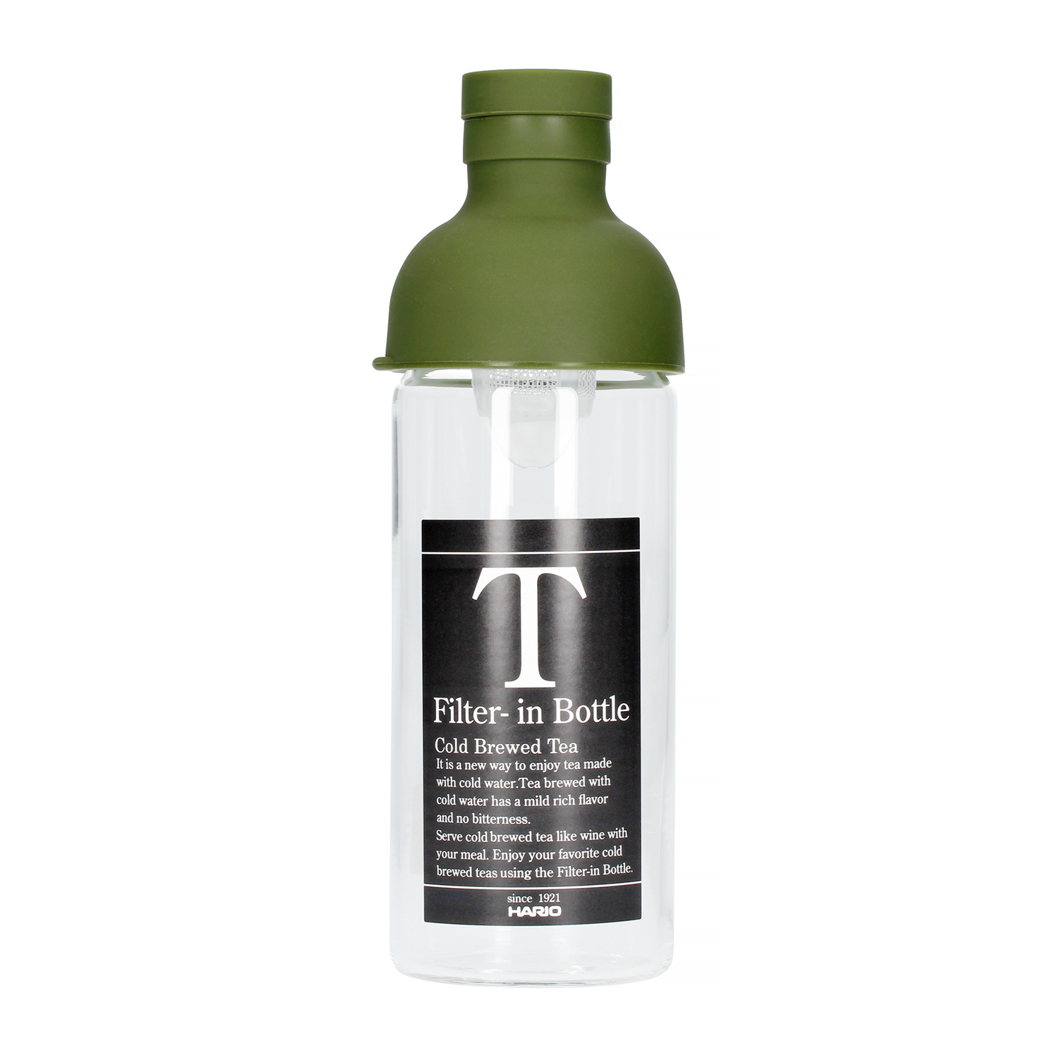 Hario Cold Brew Tea Filter-In Bottle - 300 ml Olive Green