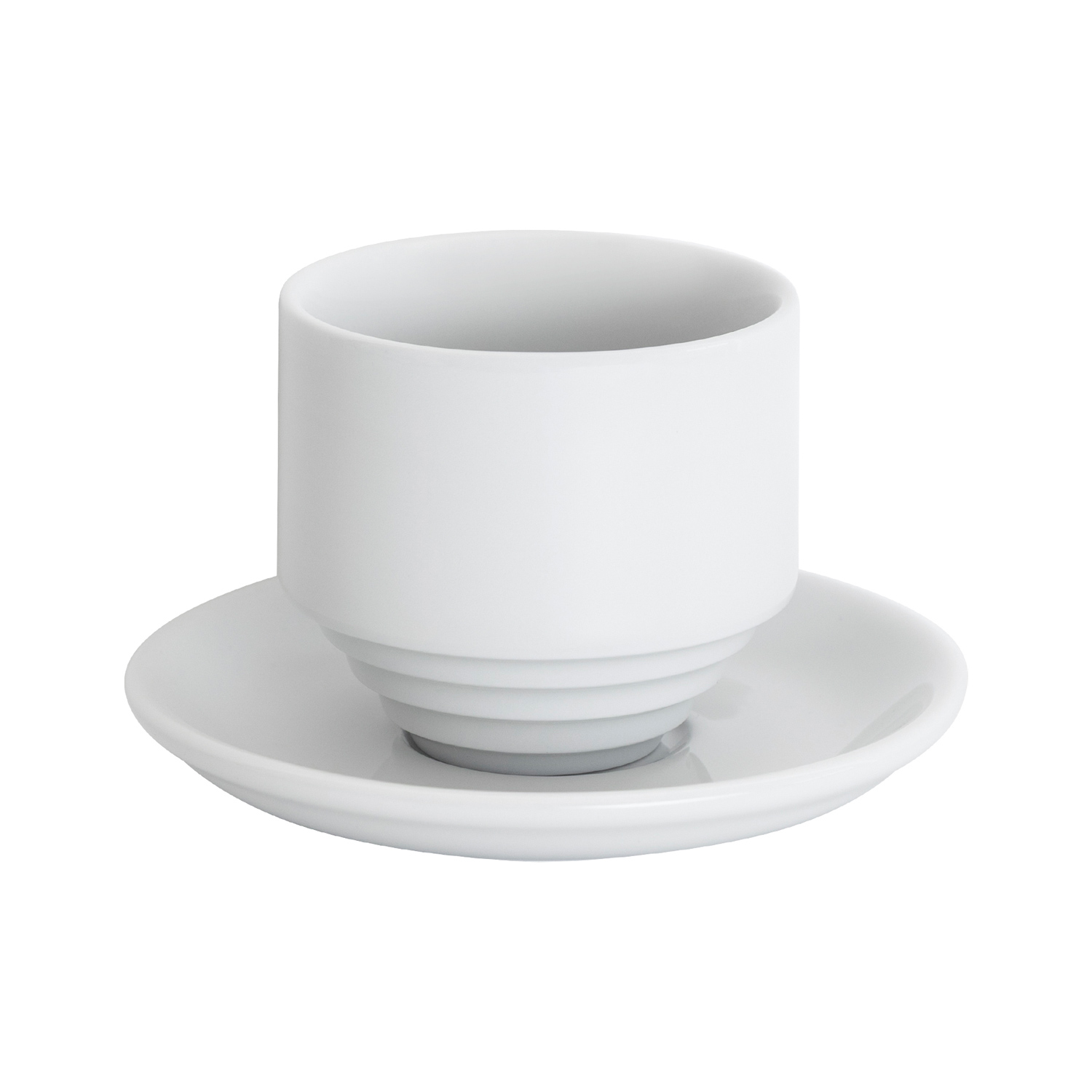 Loveramics Deco - Cupping bowl and saucer 200ml - White