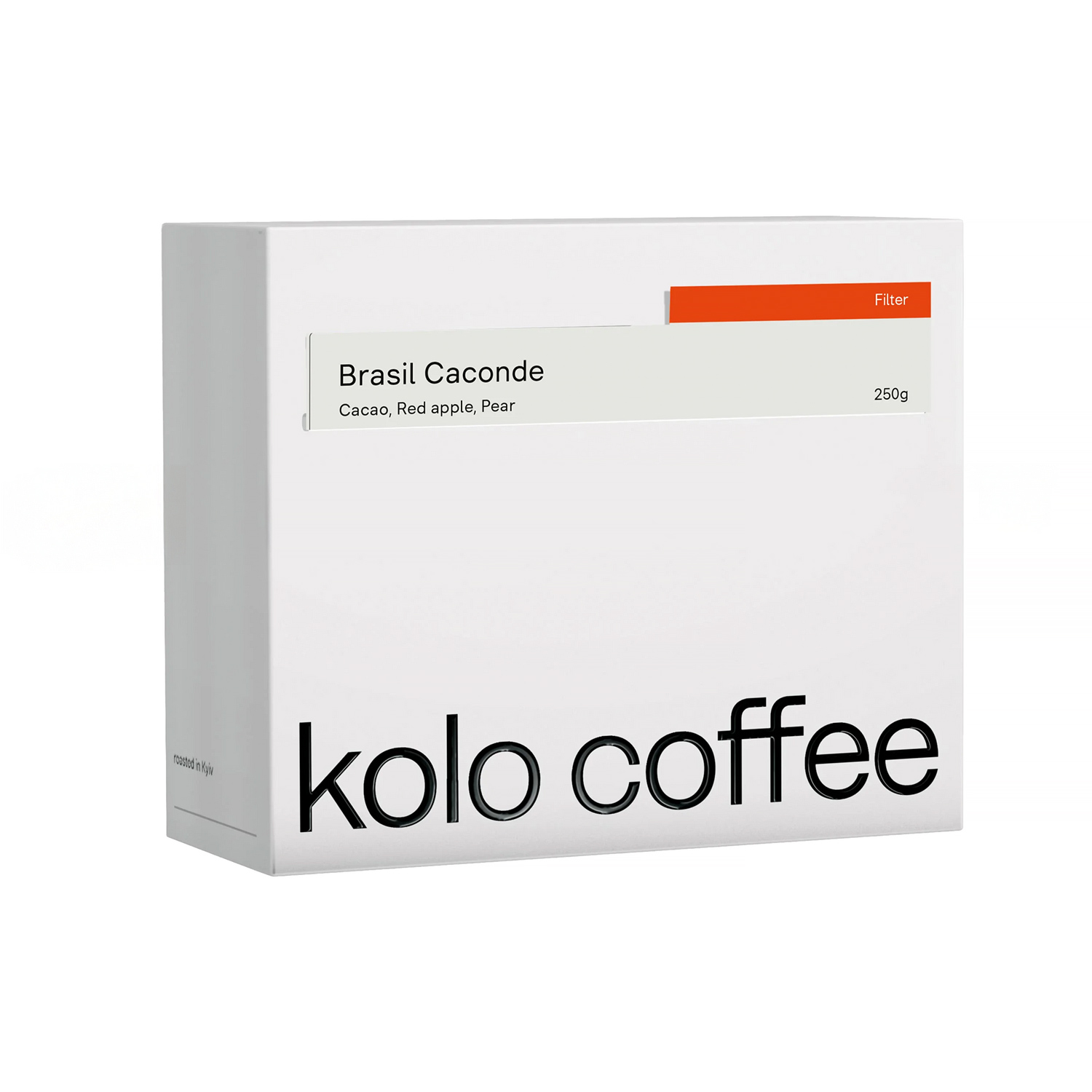 Kolo Coffee - kawa ziarnista Brazil Caconde Natural Filter 250 g Kolo Coffee - kawa ziarnista Brazil Caconde Natural Filter 250 g
