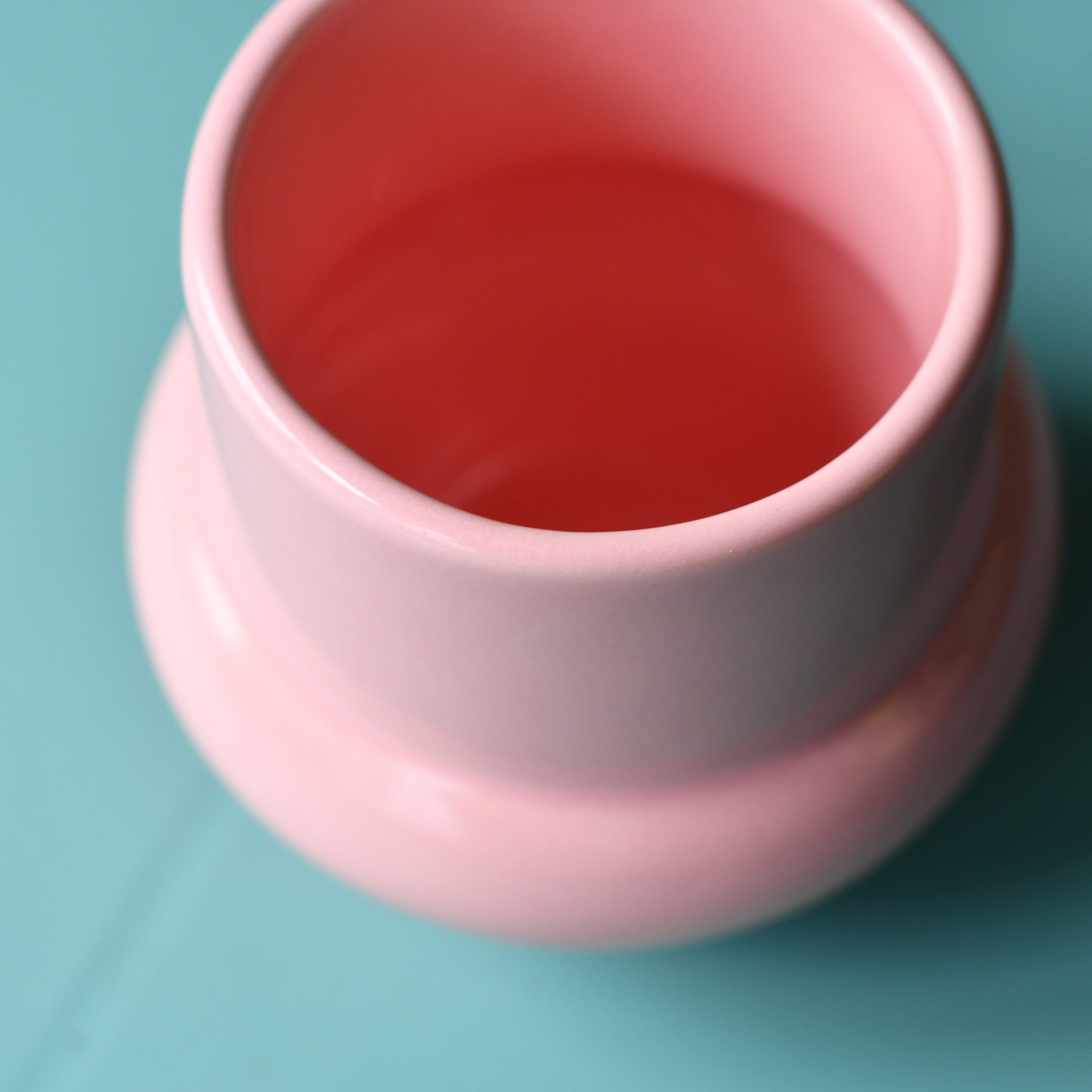 NOT.BAD - kubek ceramiczny BAD IDEA wypukły różowy 350 ml
