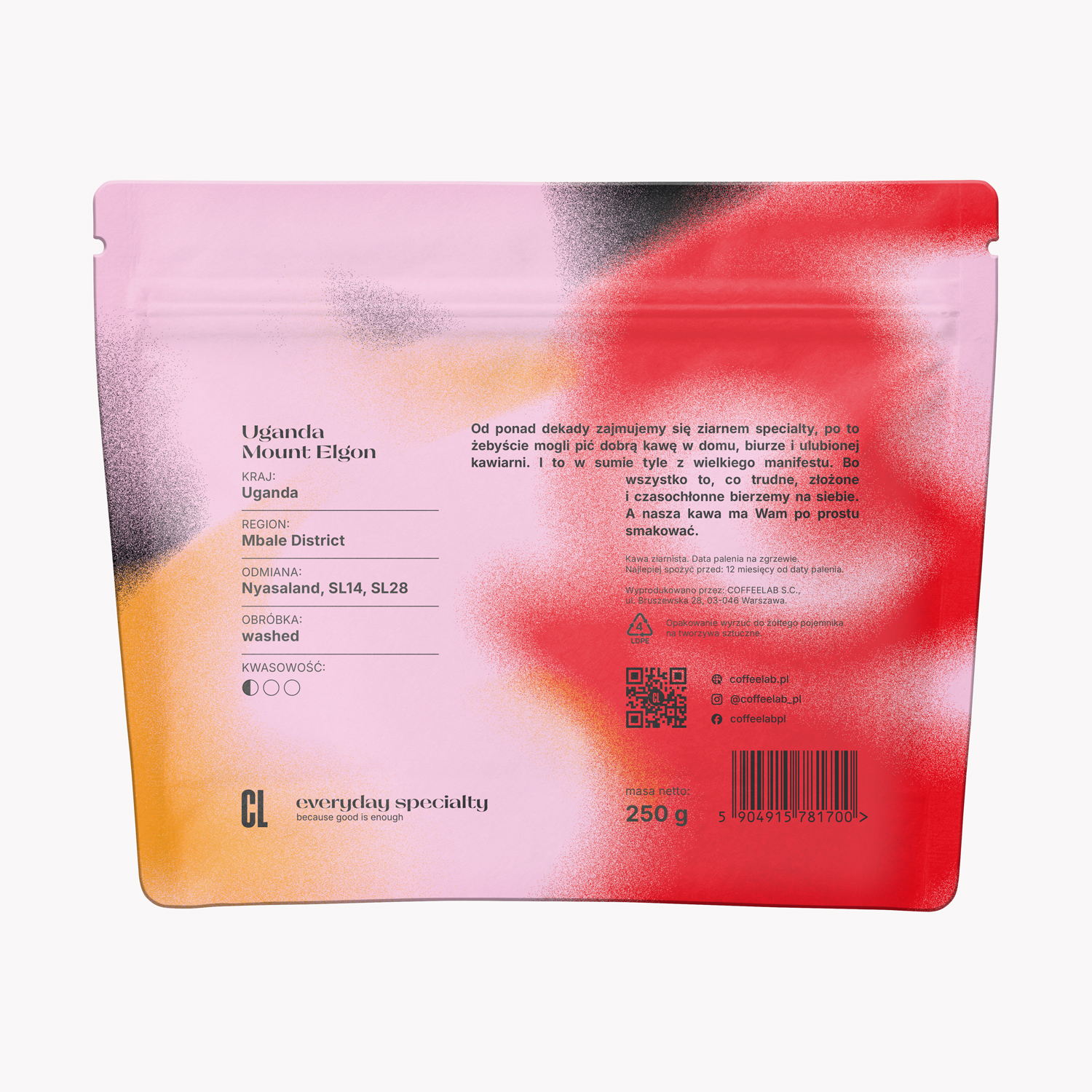 COFFEELAB - Uganda Mount Elgon Espresso 250g