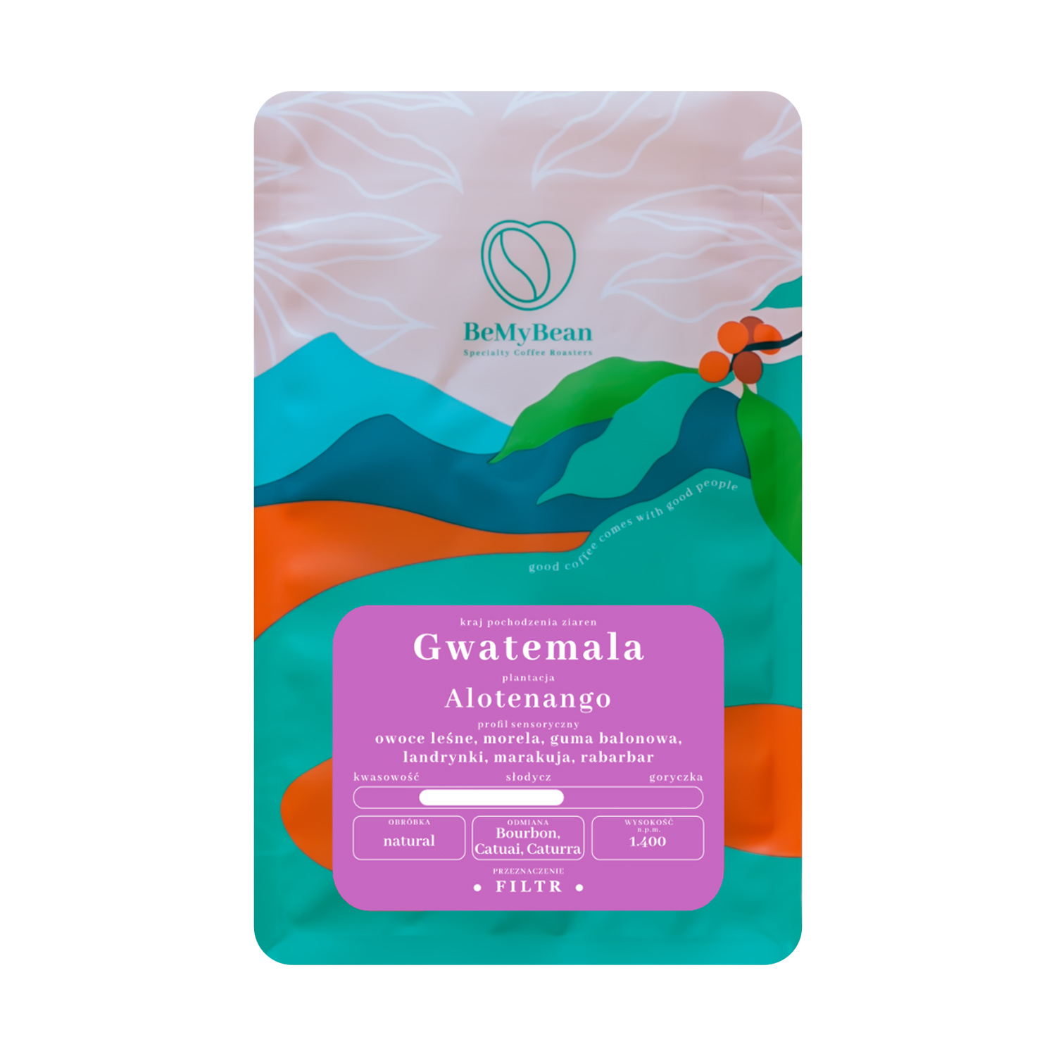 BeMyBean - kawa ziarnista Gwatemala Alotenango Natural Filter 250 g