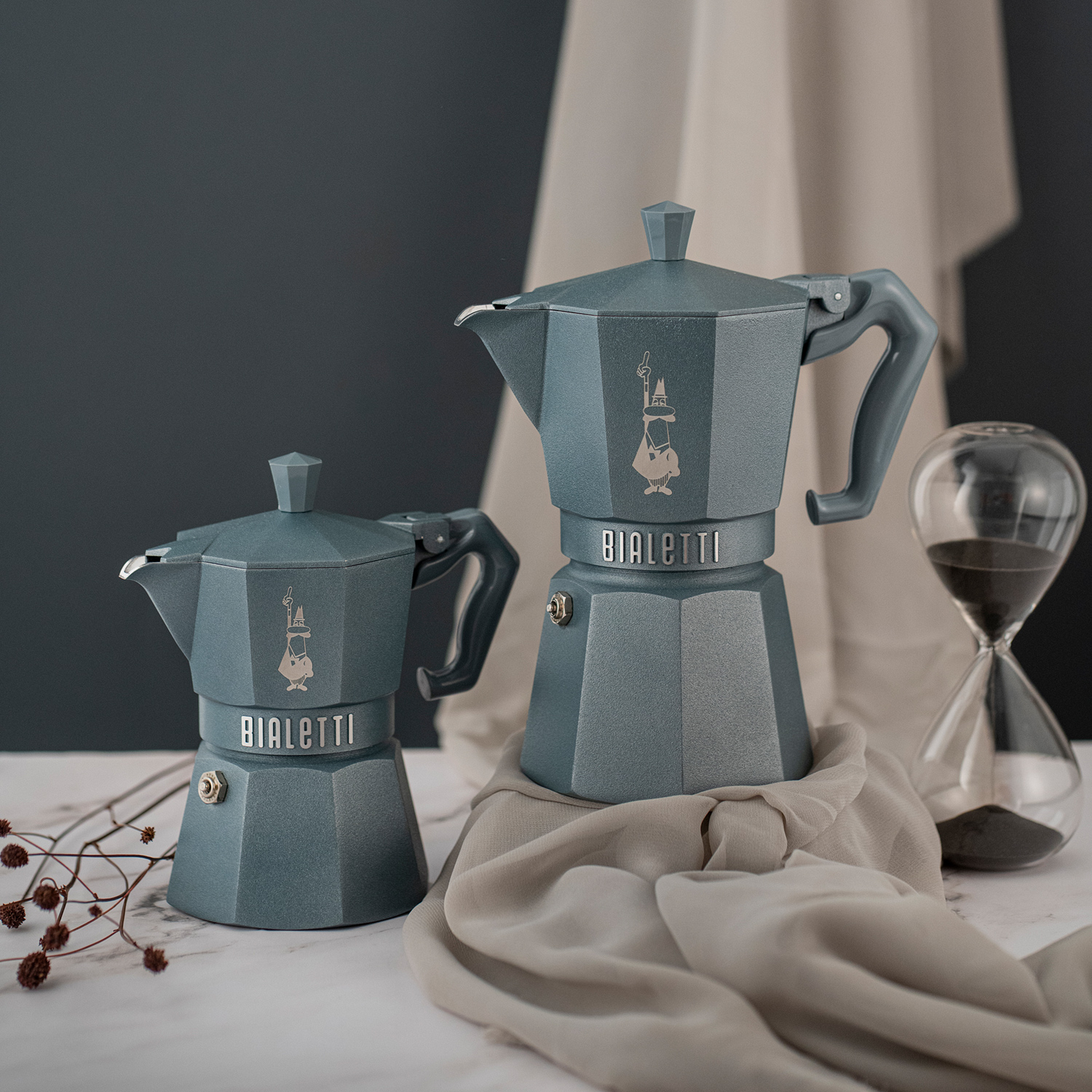 Bialetti - Exclusive - kawiarka Moka Octagonal Induction szara 3tz