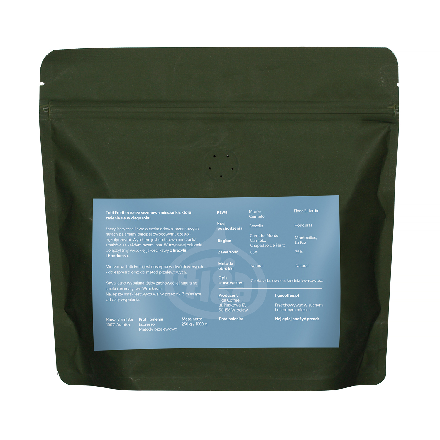 Figa Coffee - kawa ziarnista Tutti Frutti 13 Blend Espresso 250 g