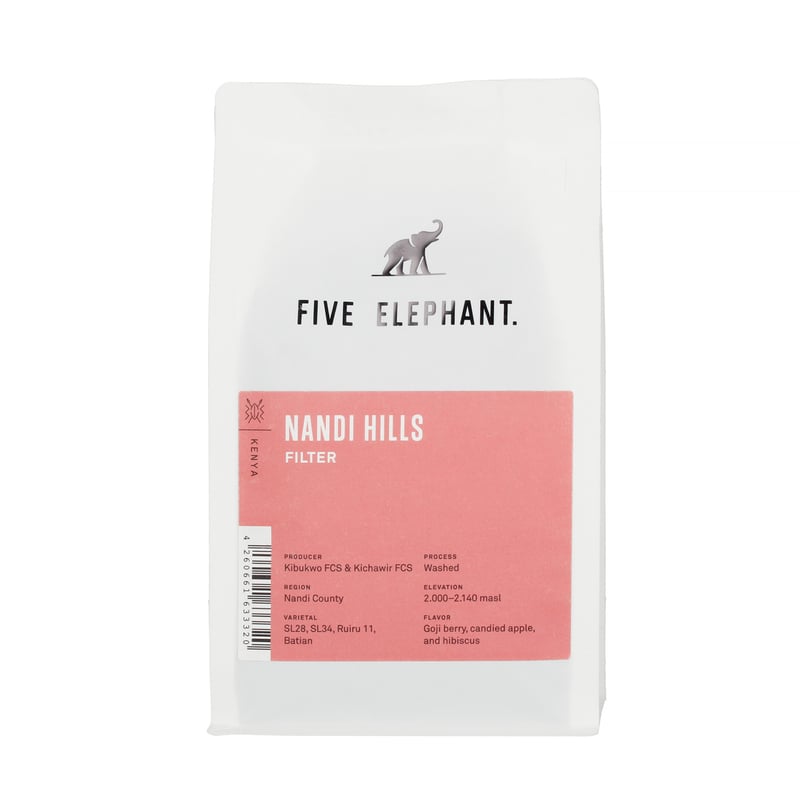 Five Elephant - Kenia Nandi Hills Washed Filter 250g