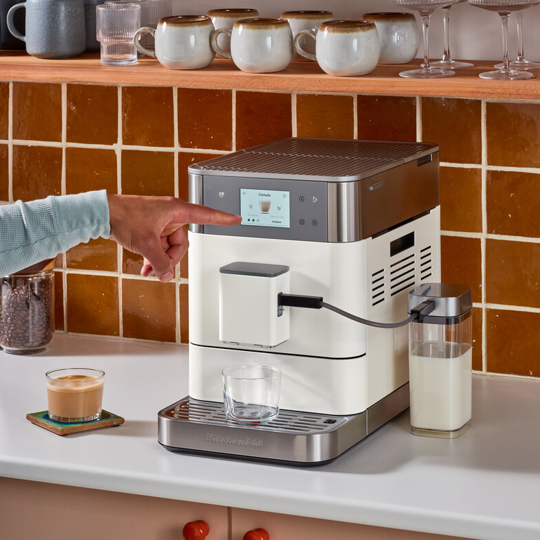 KitchenAid - Automatic Espresso Machine KF7 porcelain white