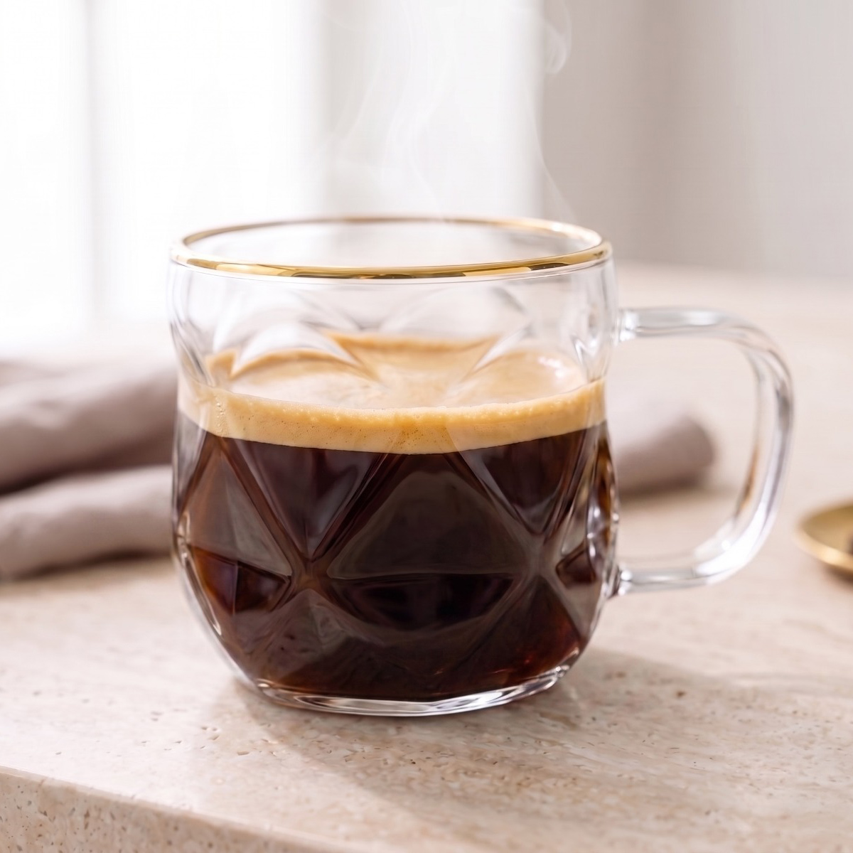 Vialli Design - filiżanki do espresso Geo Gold 120 ml