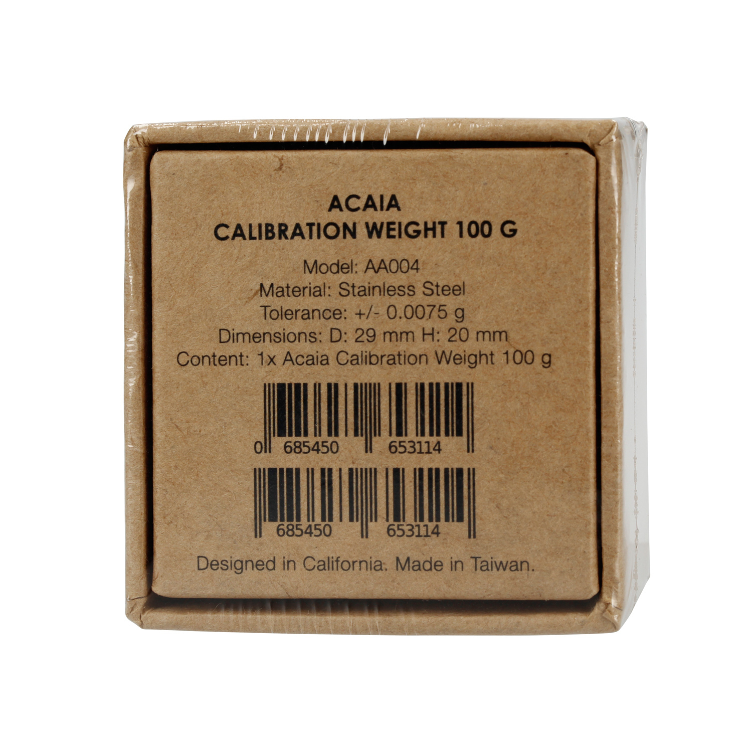 Acaia 100g Callibration Weight