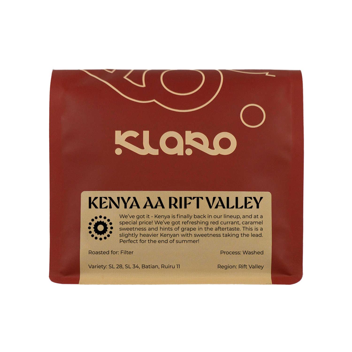 Klaro - Kenya AA Rift Valley Washed Filter 250 g