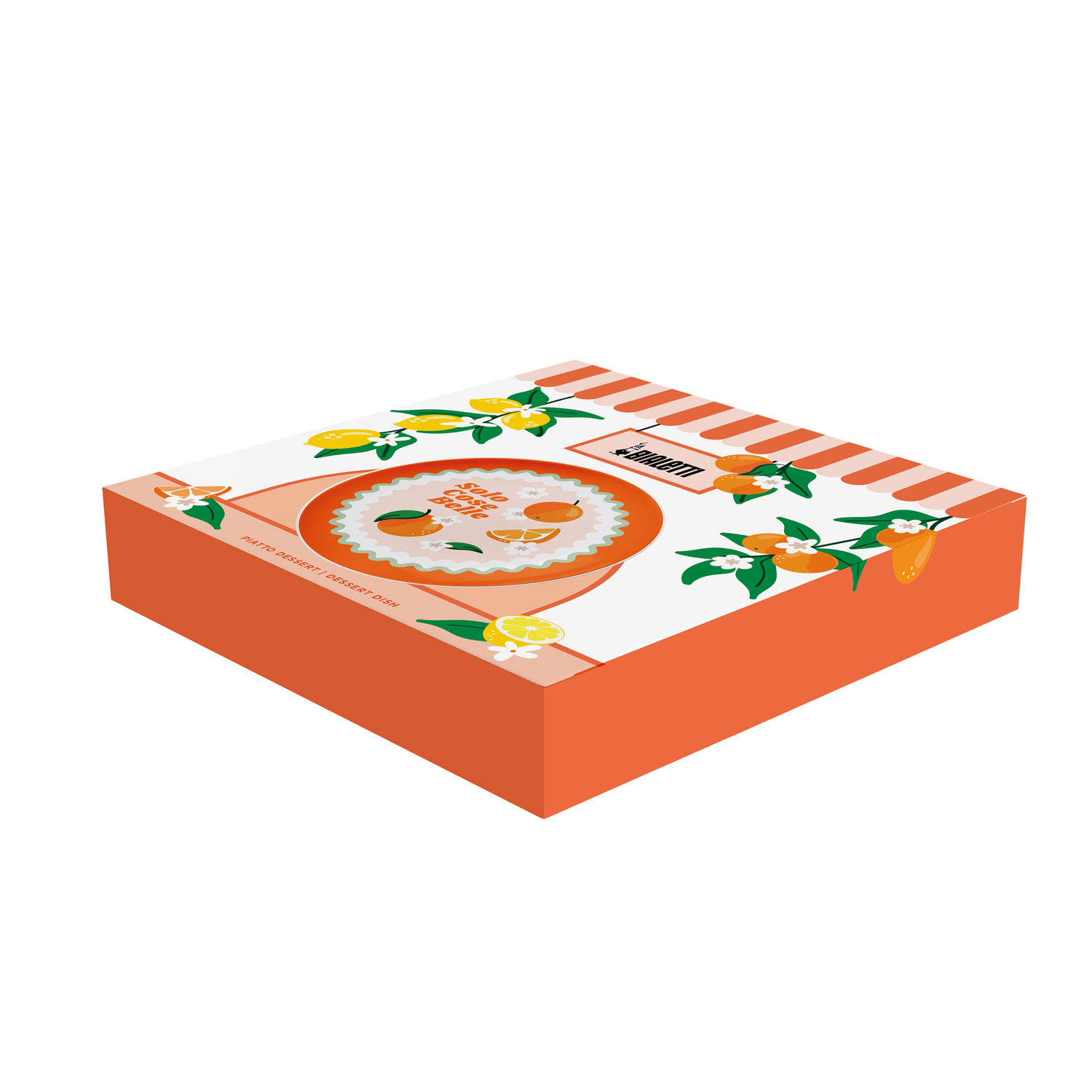 Bialetti - Fruit Vibes Talerz deserowy w pomarańcze