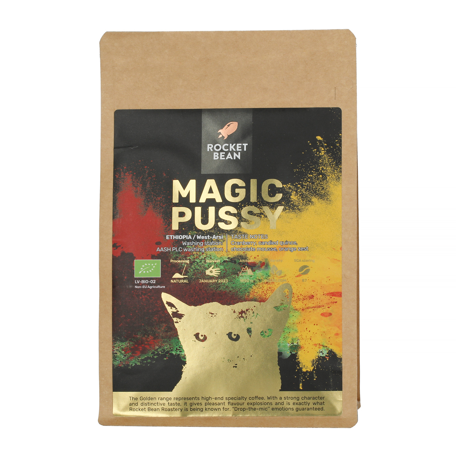 Rocket Bean - MAGIC PUSSY Etiopia West-Arsi Natural Espresso 200g