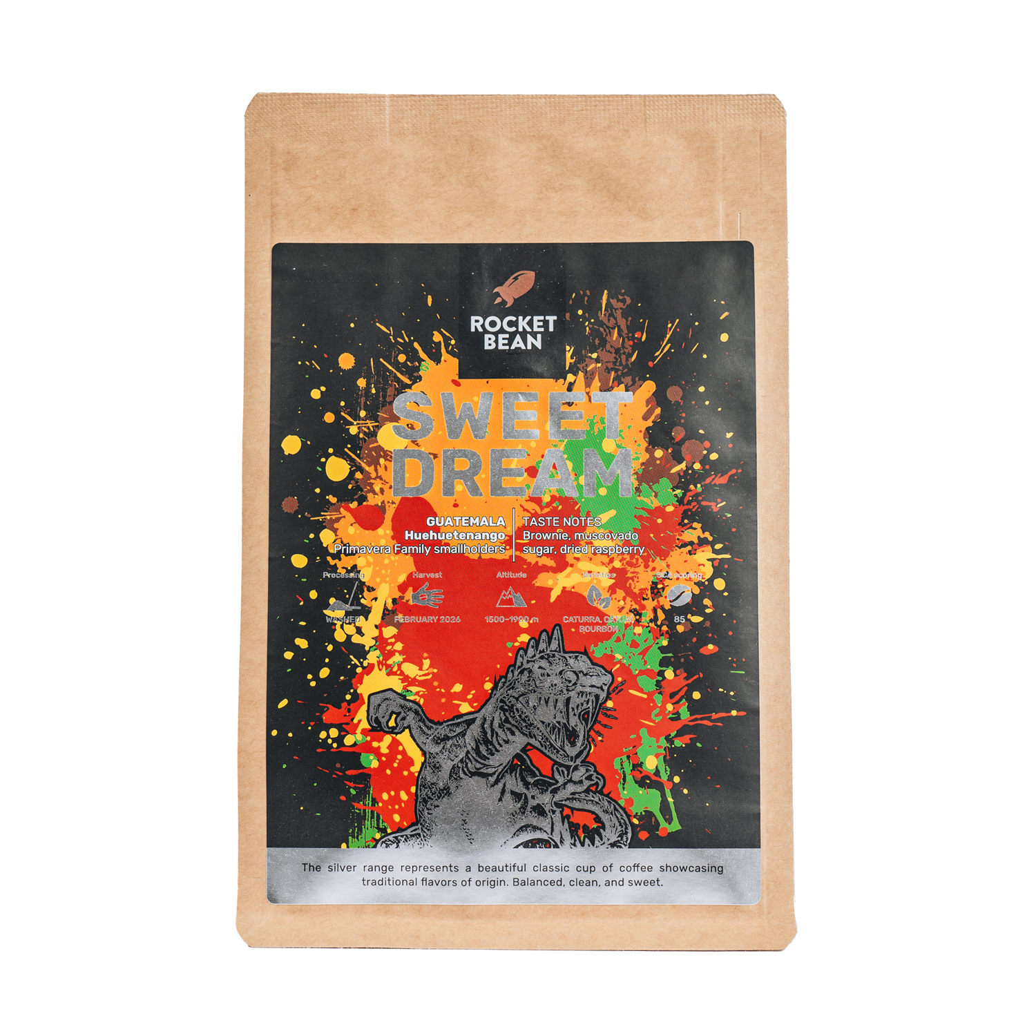 Rocket Bean - kawa ziarnista Gwatemala Sweet Dream Washed Espresso 200 g