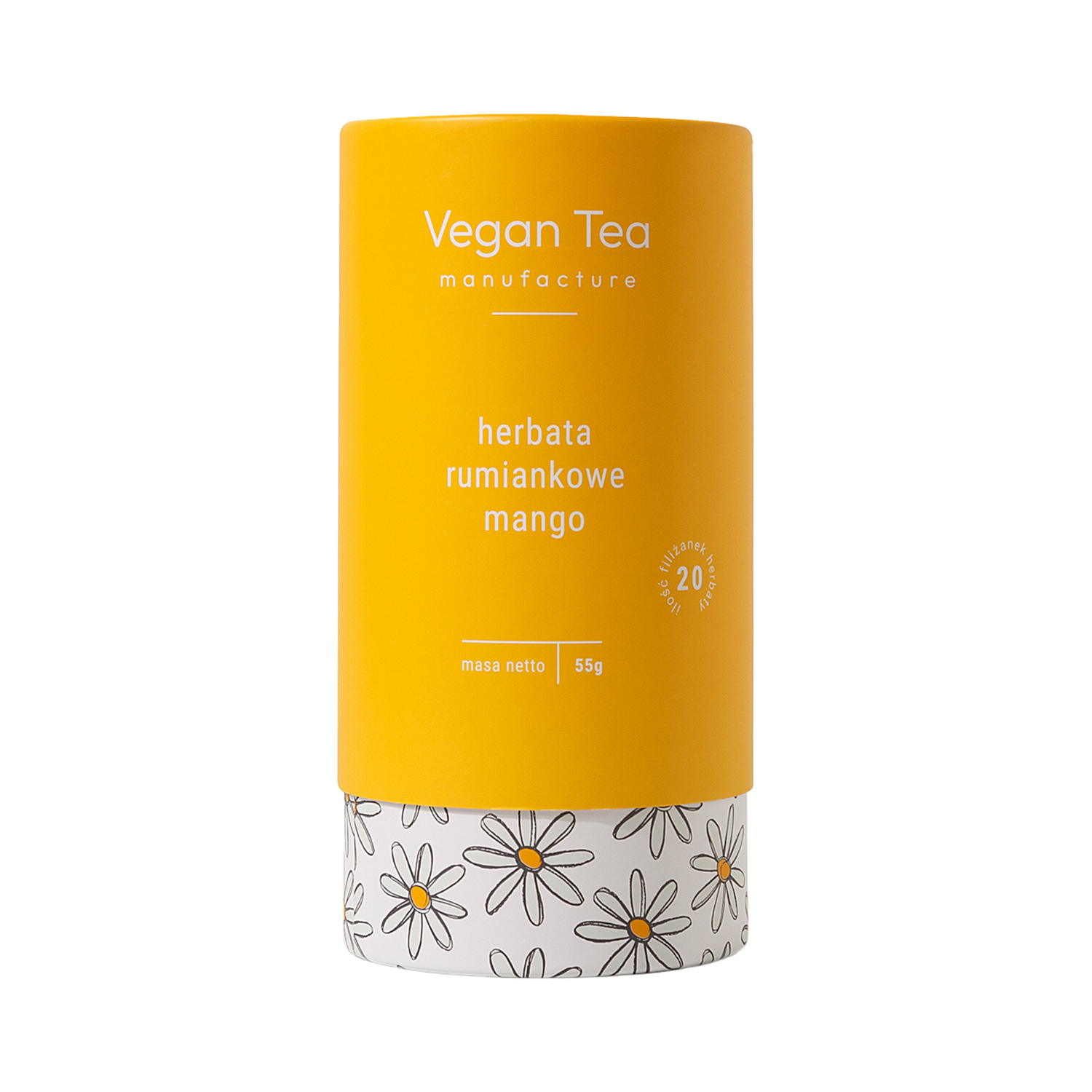 Vegan Tea - napar ziołowo-owocowy sypany Rumiankowe Mango 55 g