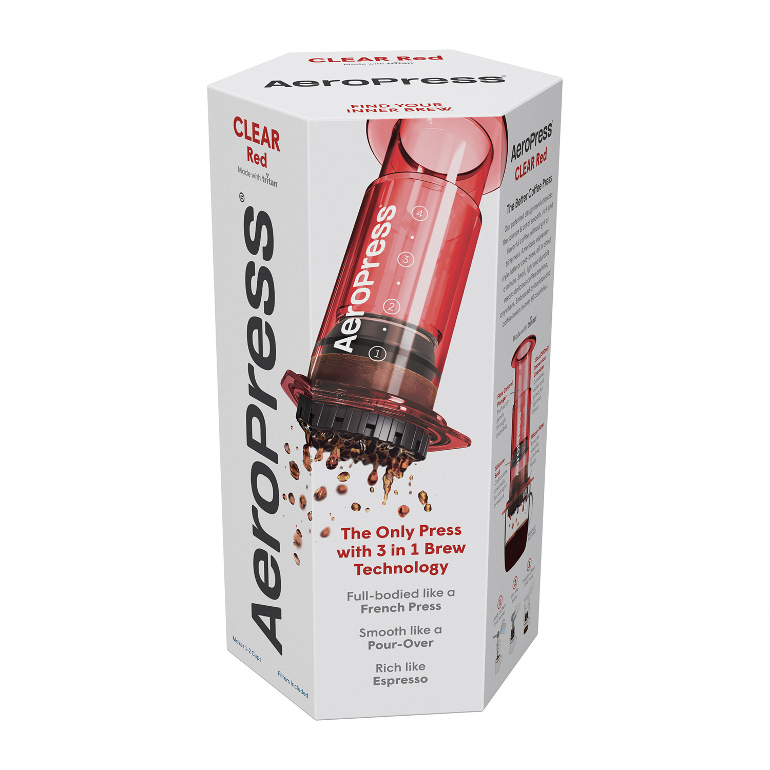 AeroPress - Clear Red Coffee Maker