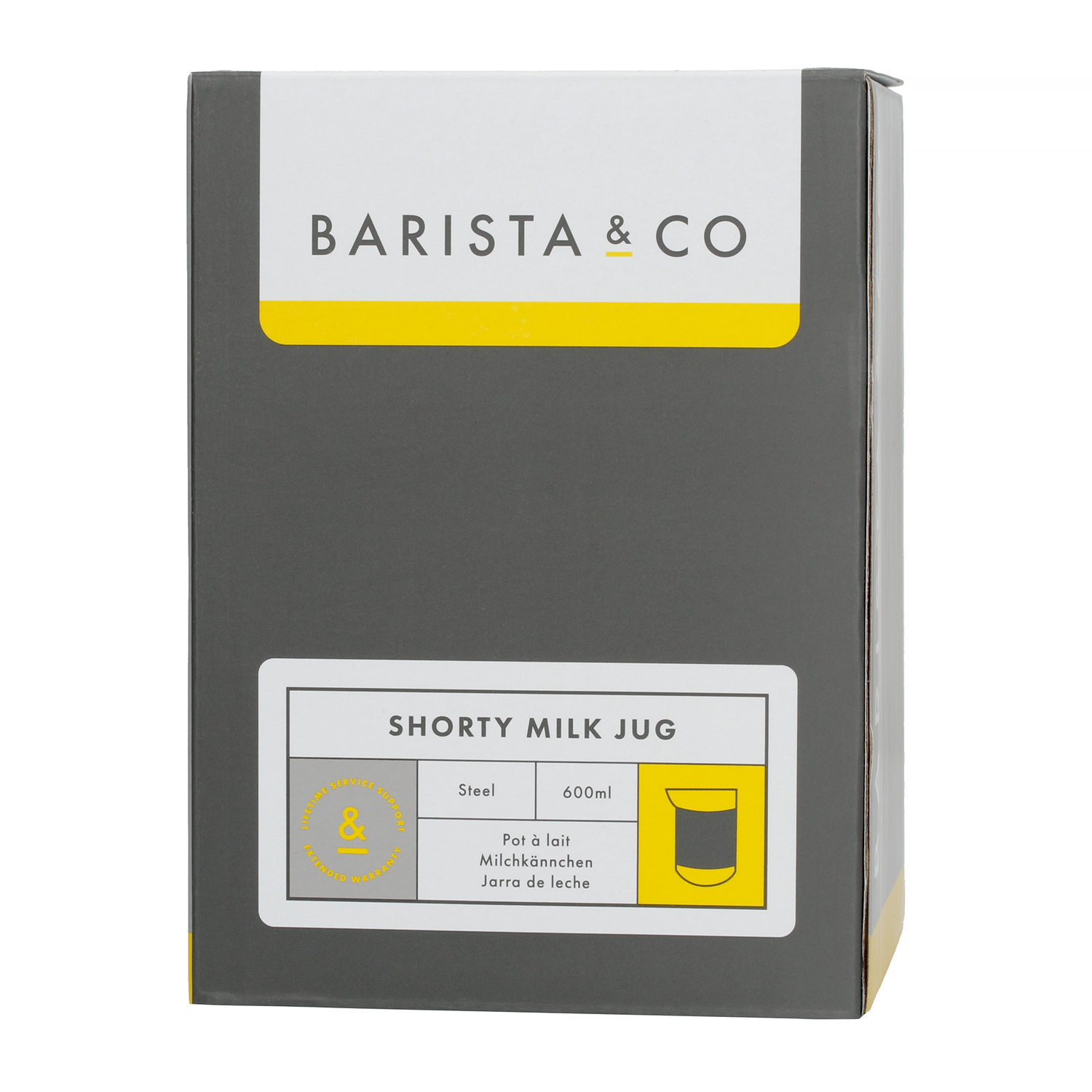 Barista & Co - Shorty Milk Jug Steel - Dzbanek do mleka 600 ml